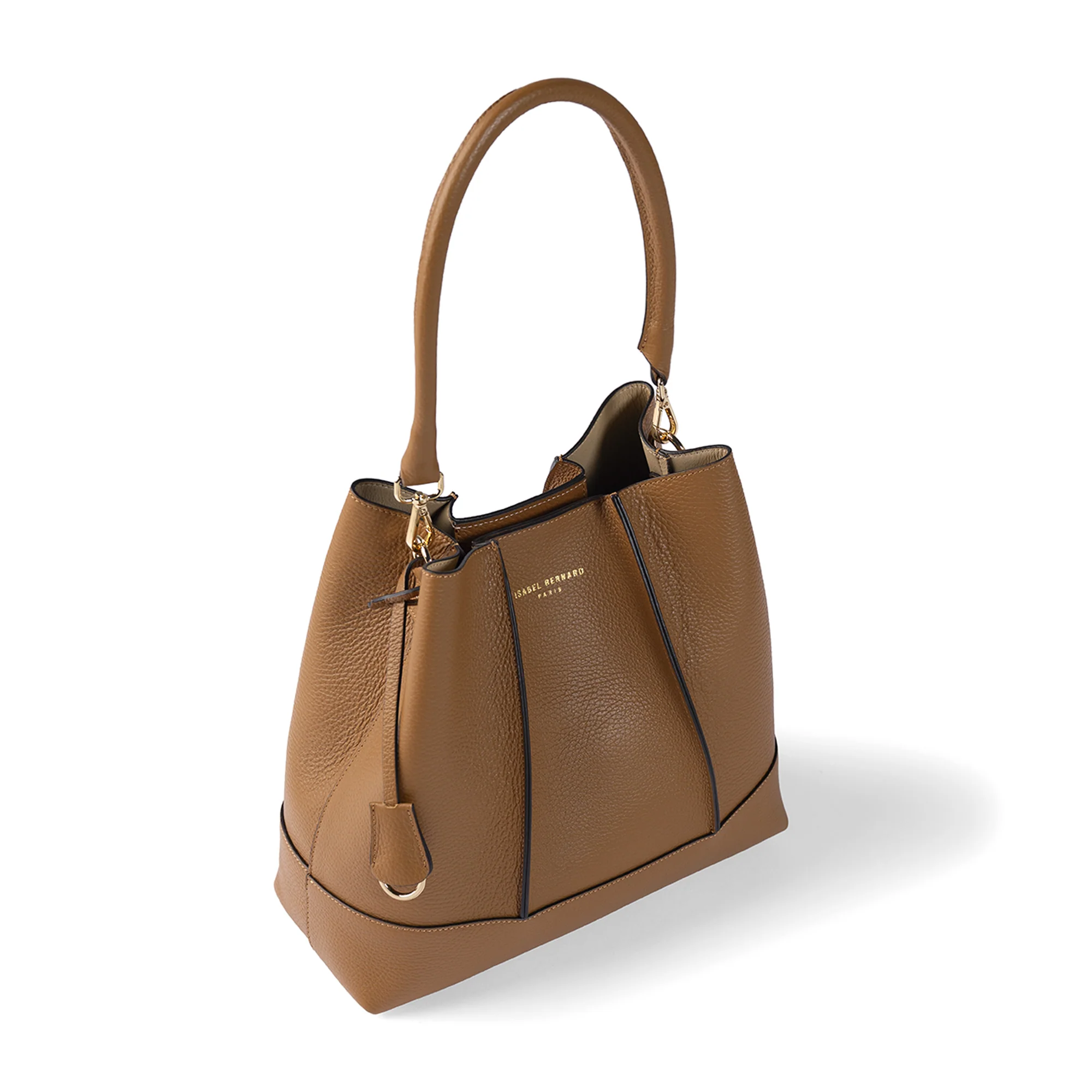 Femme Forte Macie cognac calfskin leather shoulder bag - Image 8