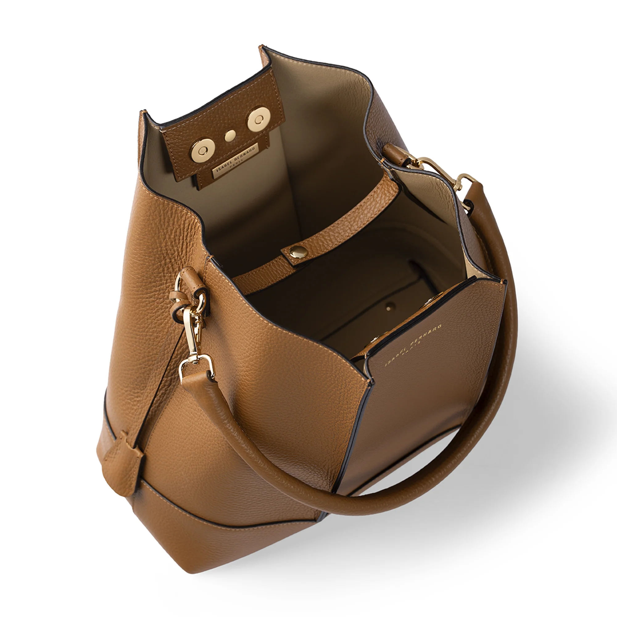 Femme Forte Macie cognac calfskin leather shoulder bag - Image 9