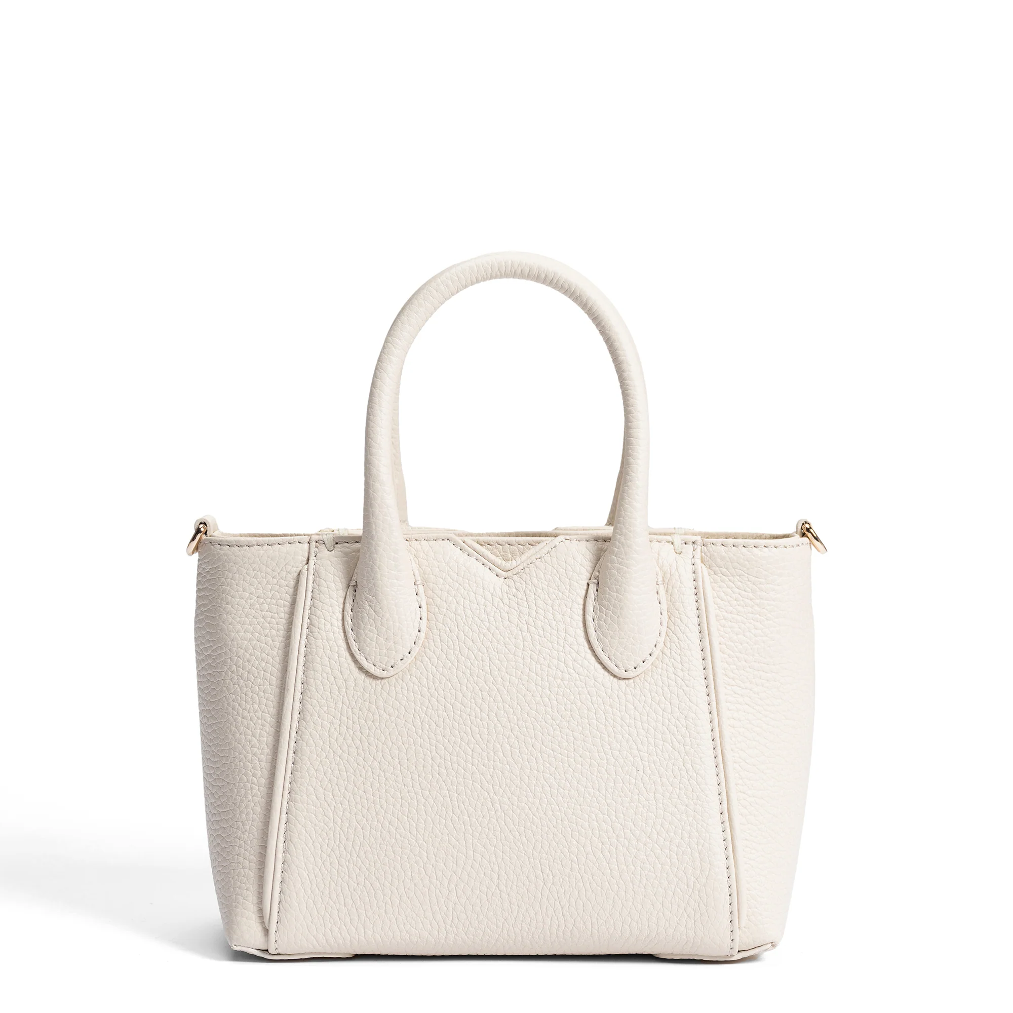 Honoré Cloe Mini cream calfskin leather handbag - Image 5