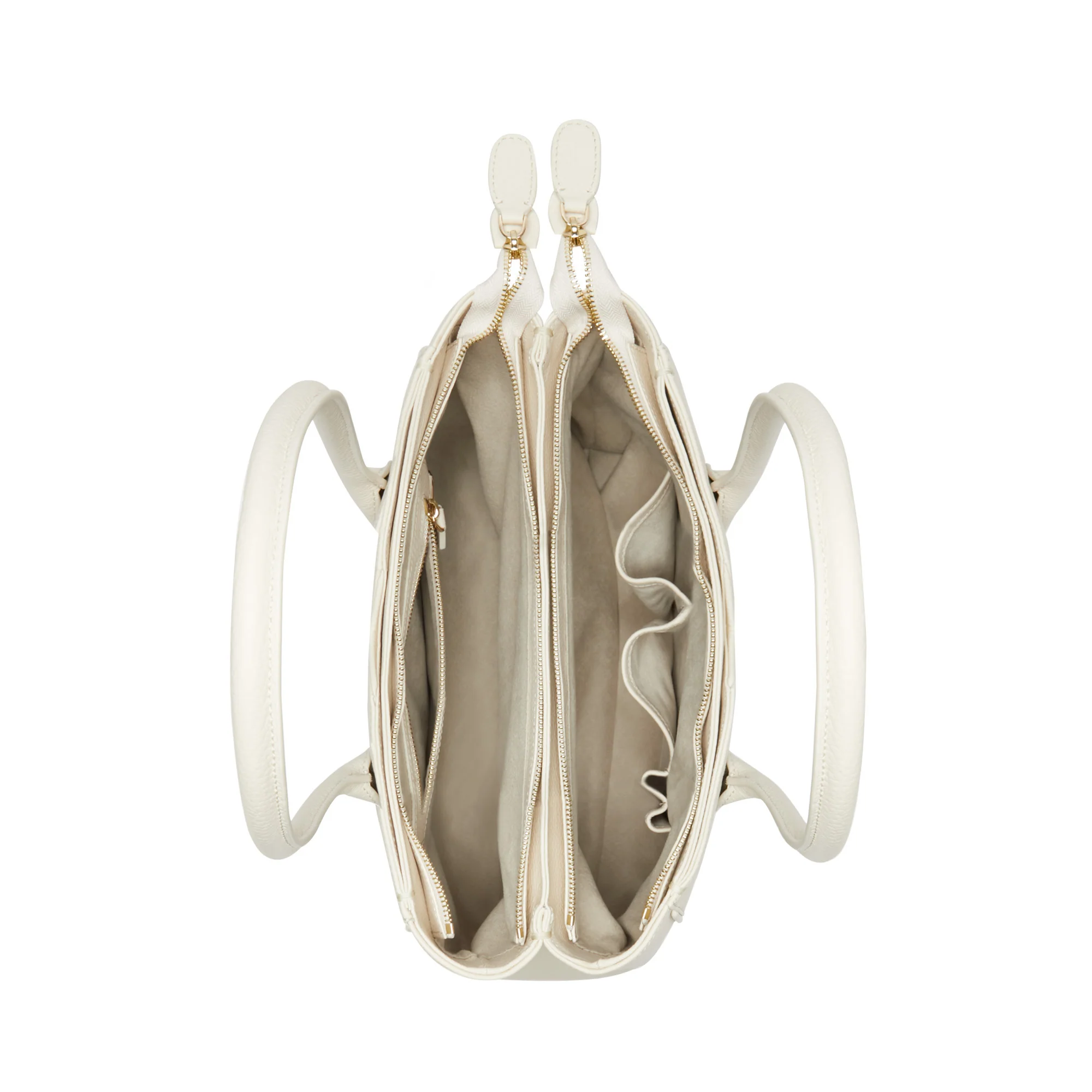 Honoré Cloe cream calfskin leather handbag - Image 7