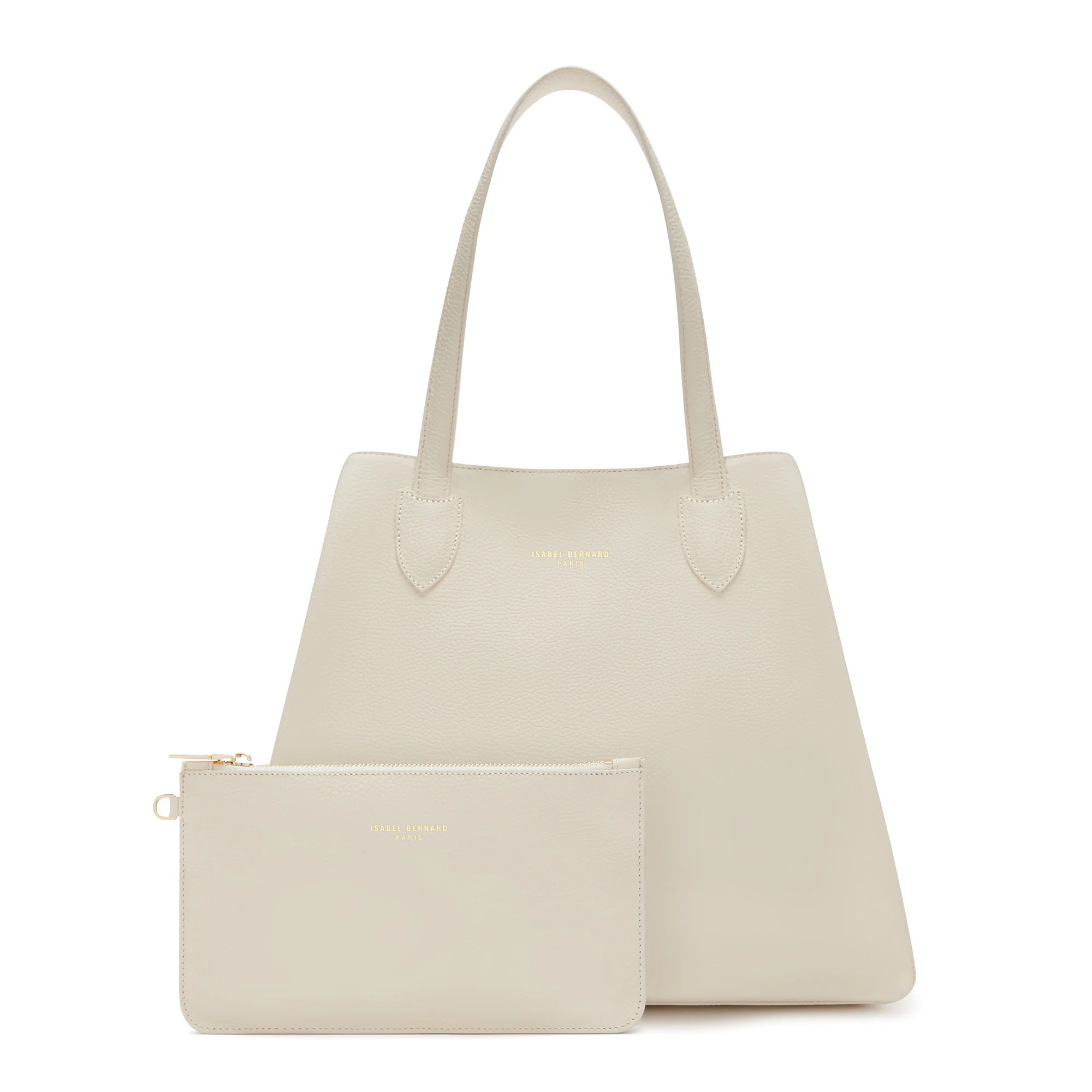 Honoré Francine cream calfskin leather shopper - Image 4