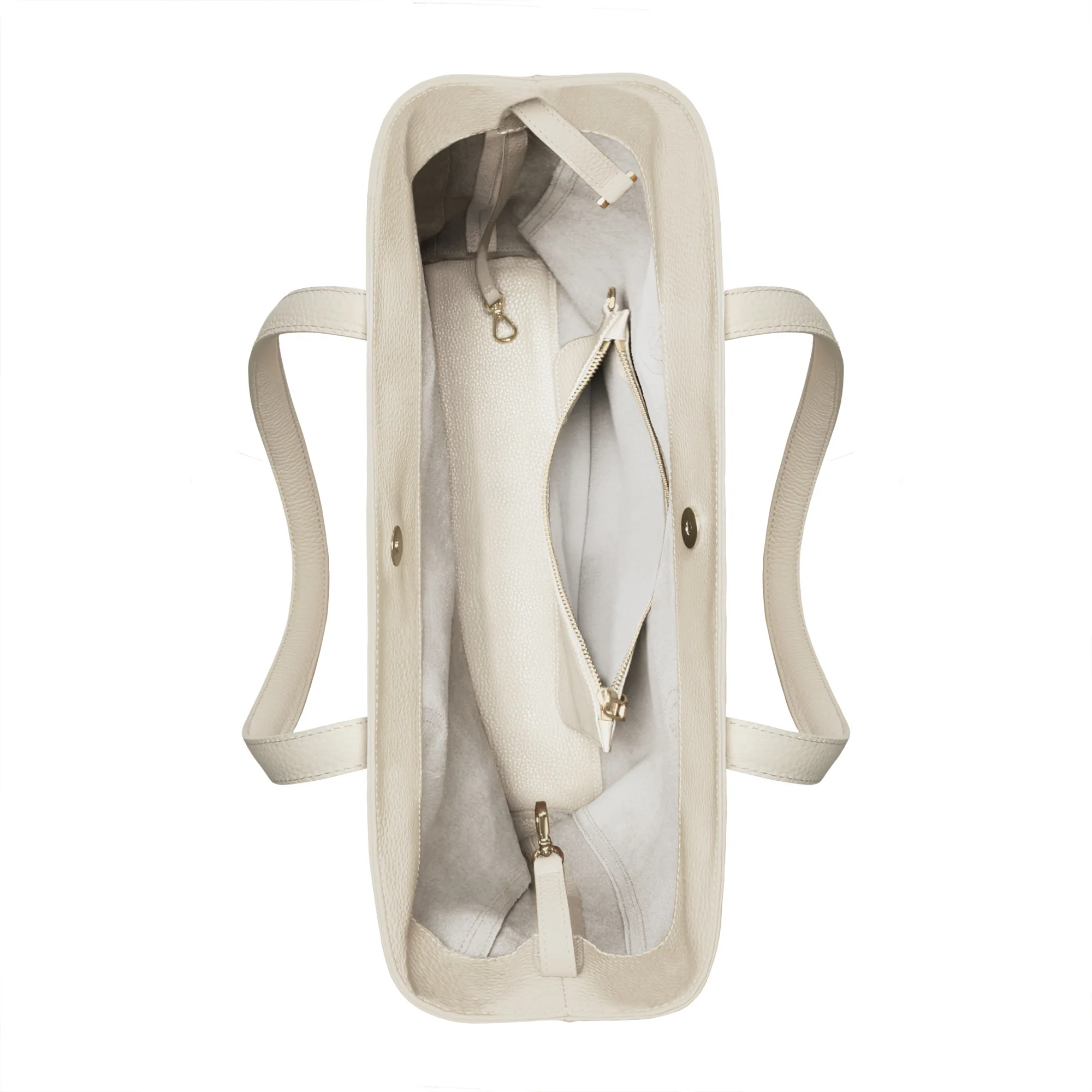 Honoré Francine cream calfskin leather shopper - Image 8
