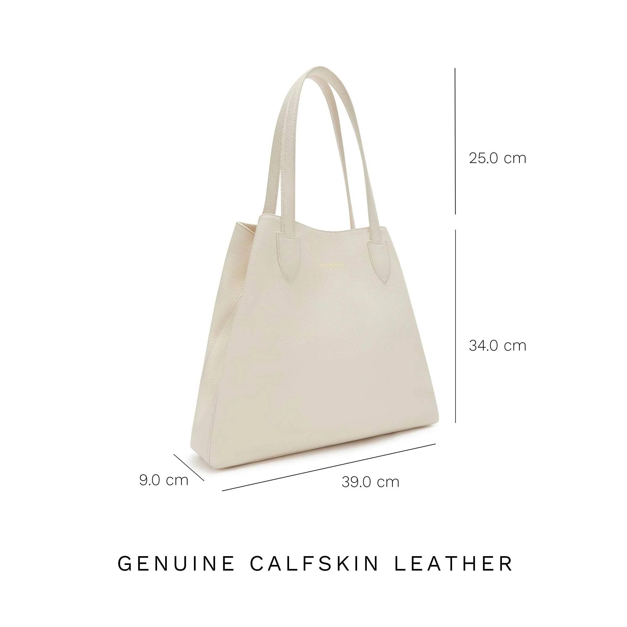 Honoré Francine cream calfskin leather shopper - Image 9