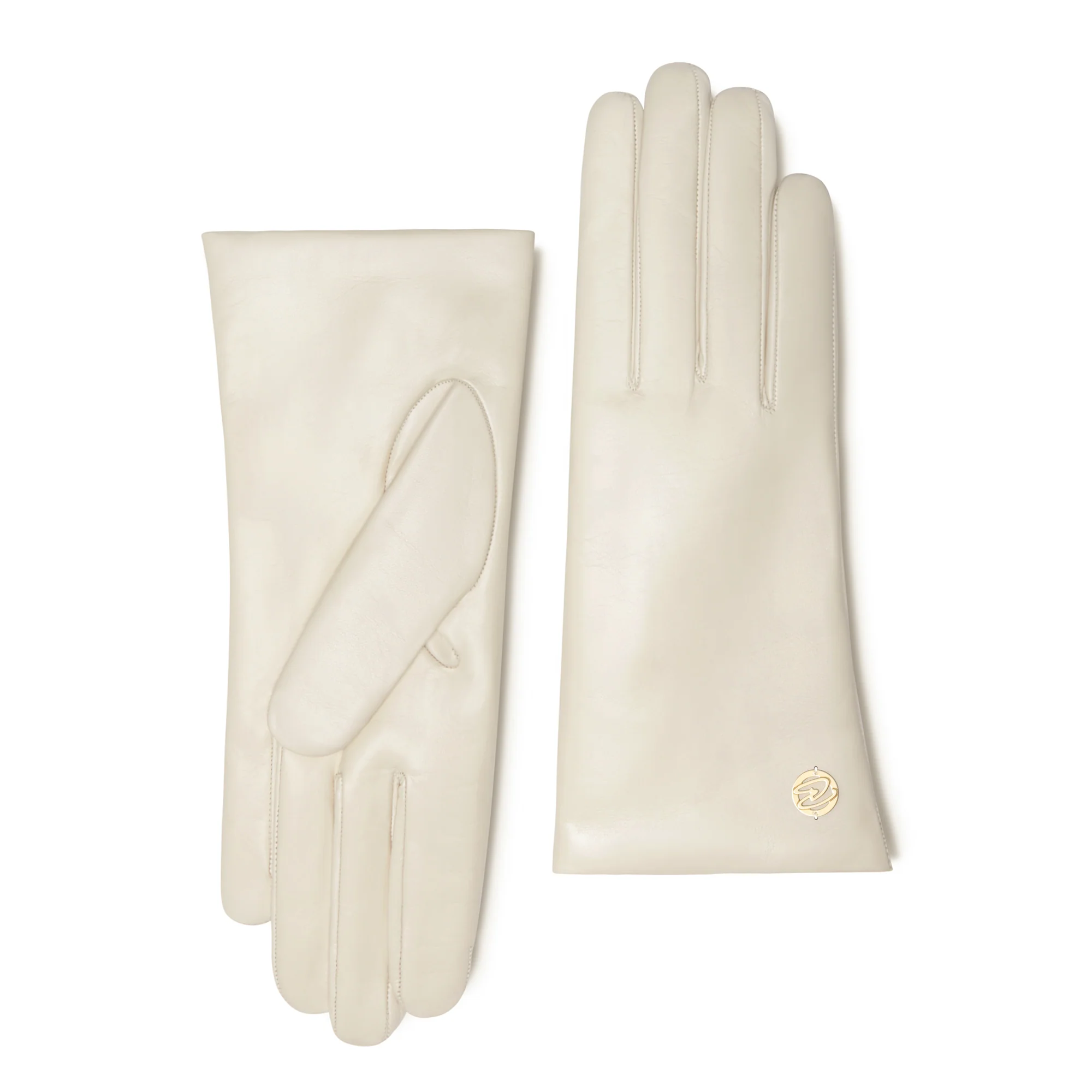Honoré Eleanor cream goatskin leather gloves - Image 6