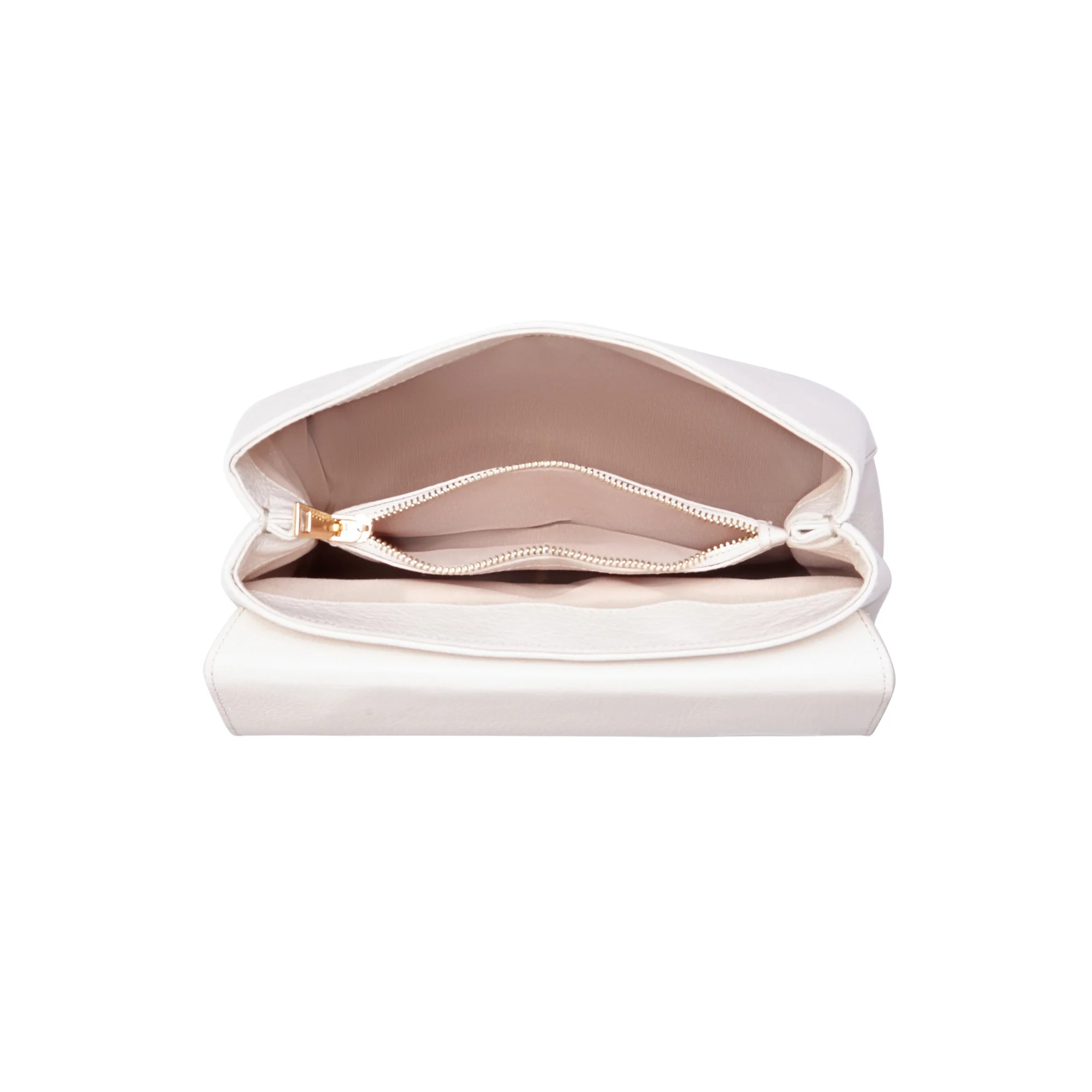 Femme Forte Heline cream calfskin leather handbag - Image 6