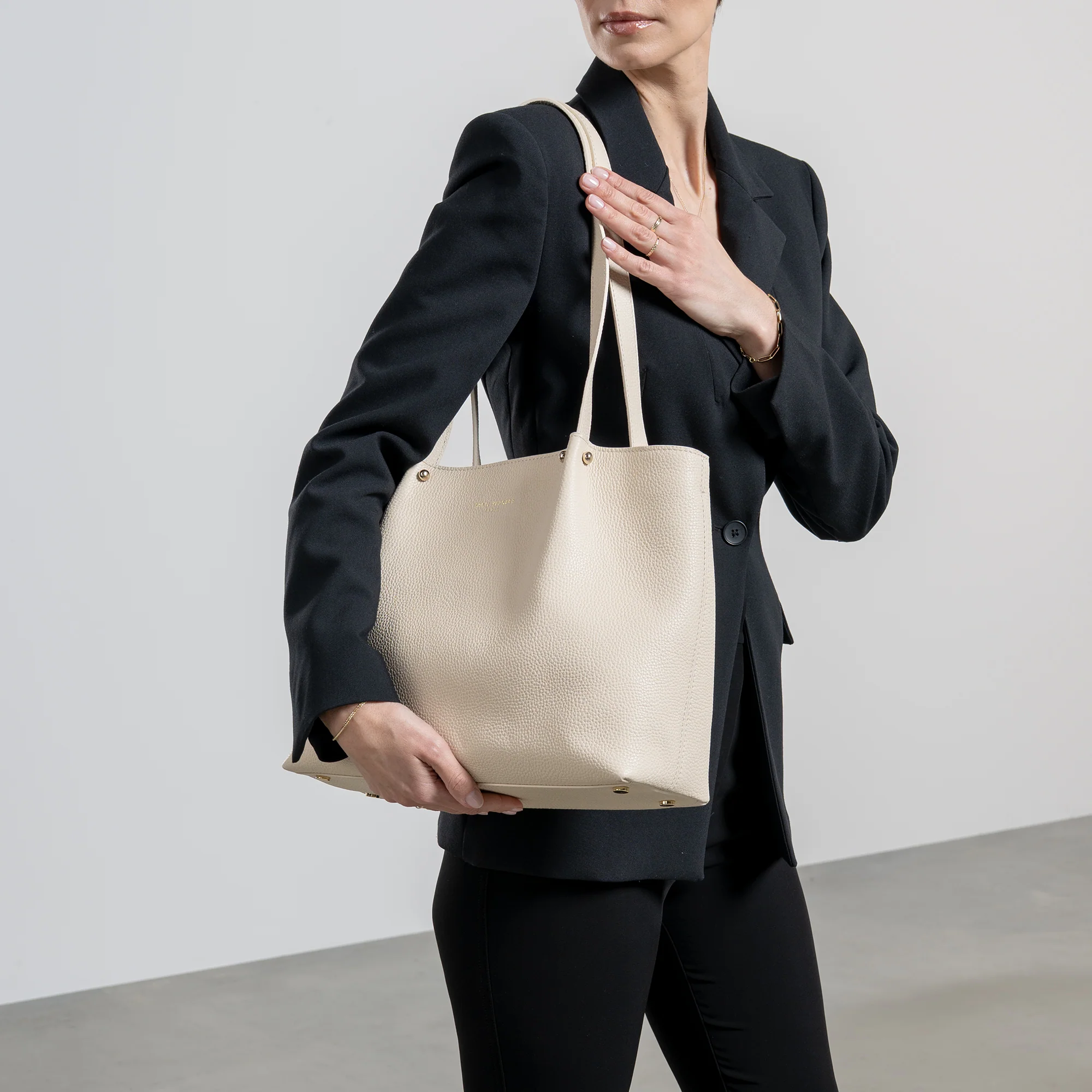 Honoré Nata cream leather shopper calfskin leather - Image 2