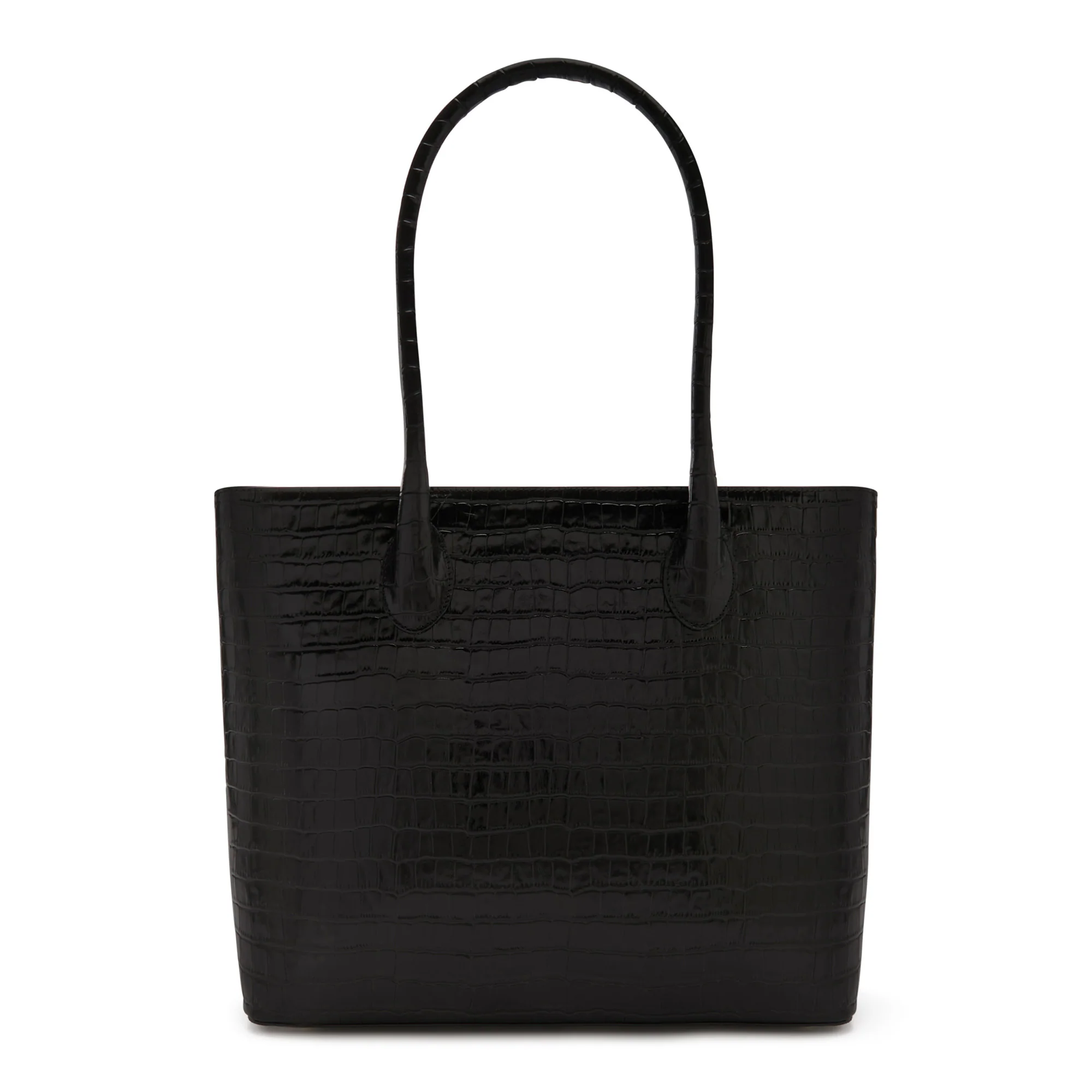 Honoré Lysanne croco black calfskin leather shopper - Image 7
