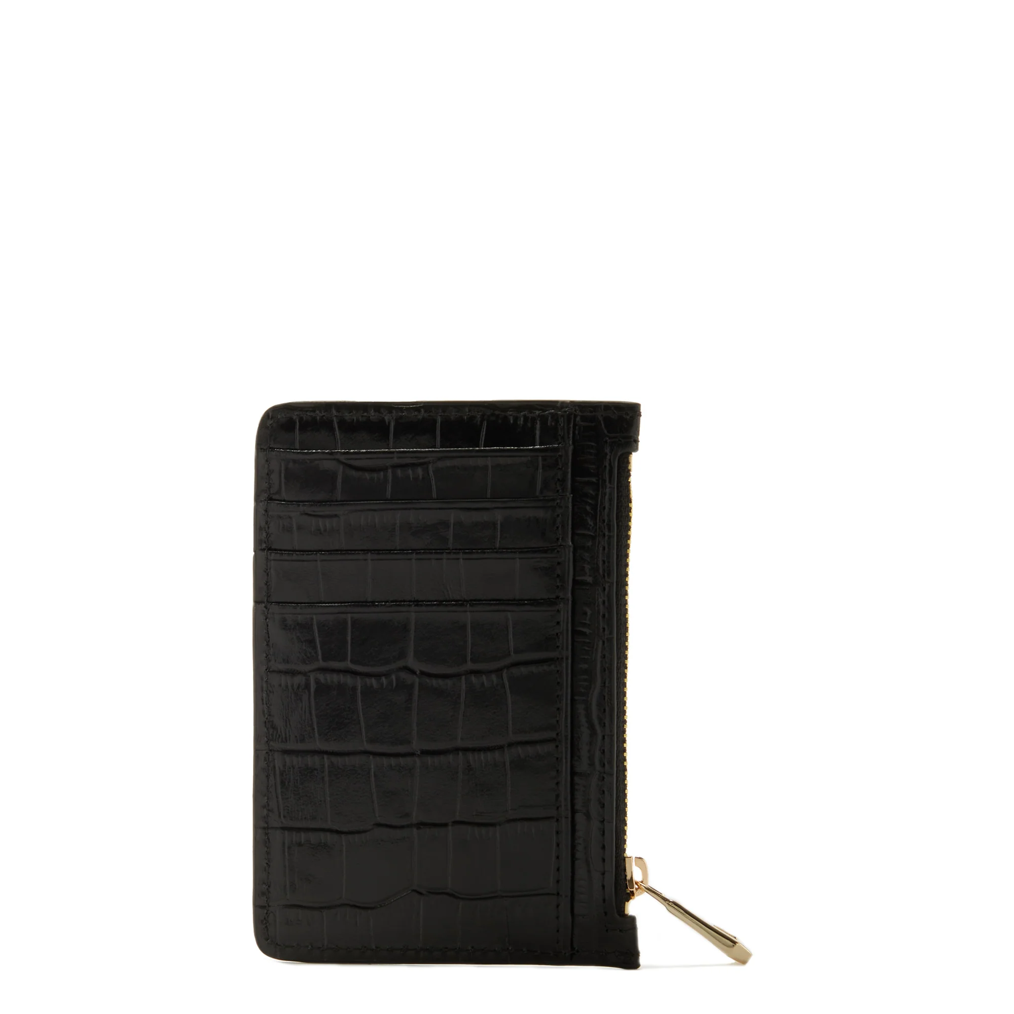 Honoré Aveline croco black calfskin leather card holder - Image 7