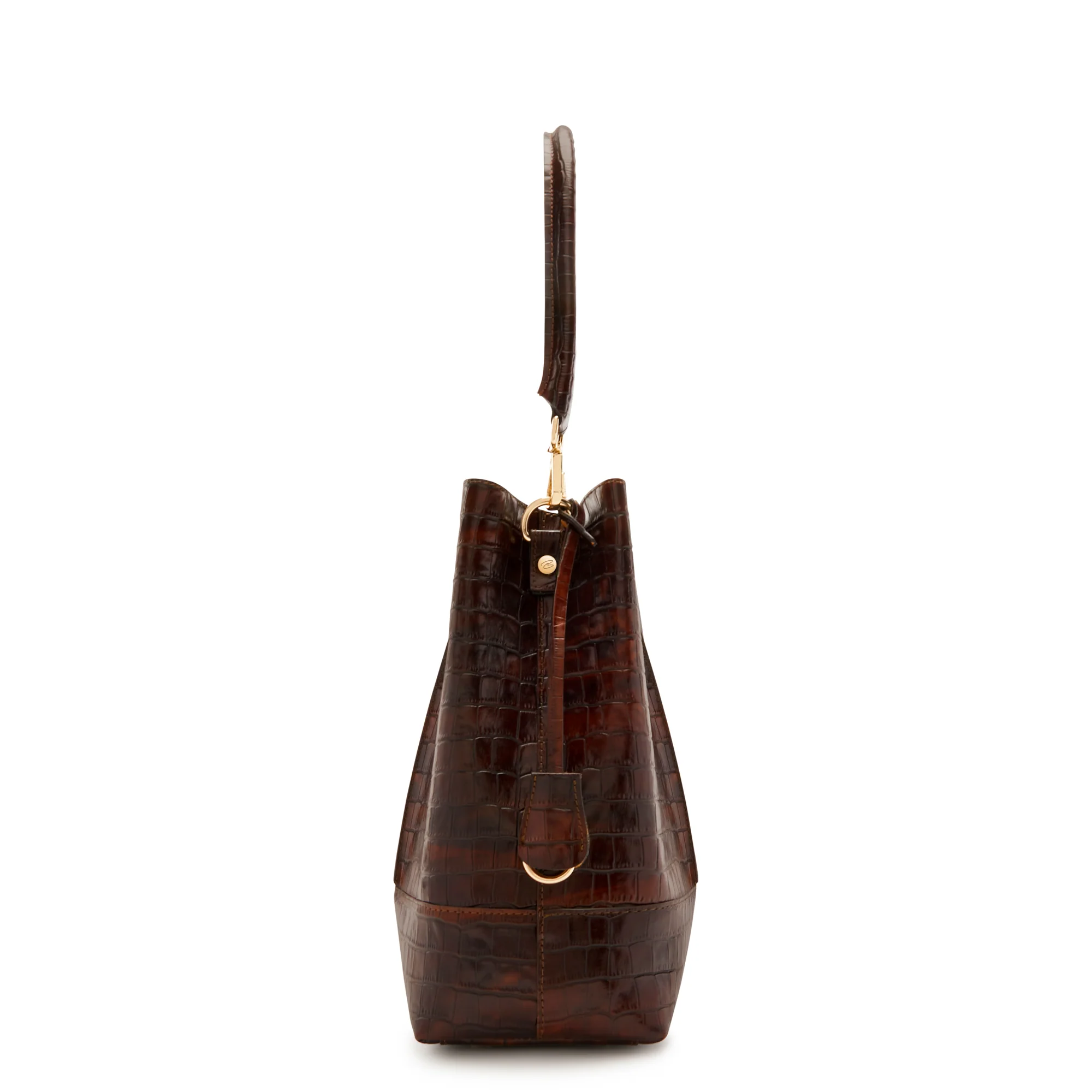 Femme Forte Macie croco brown calfskin leather handbag - Image 6