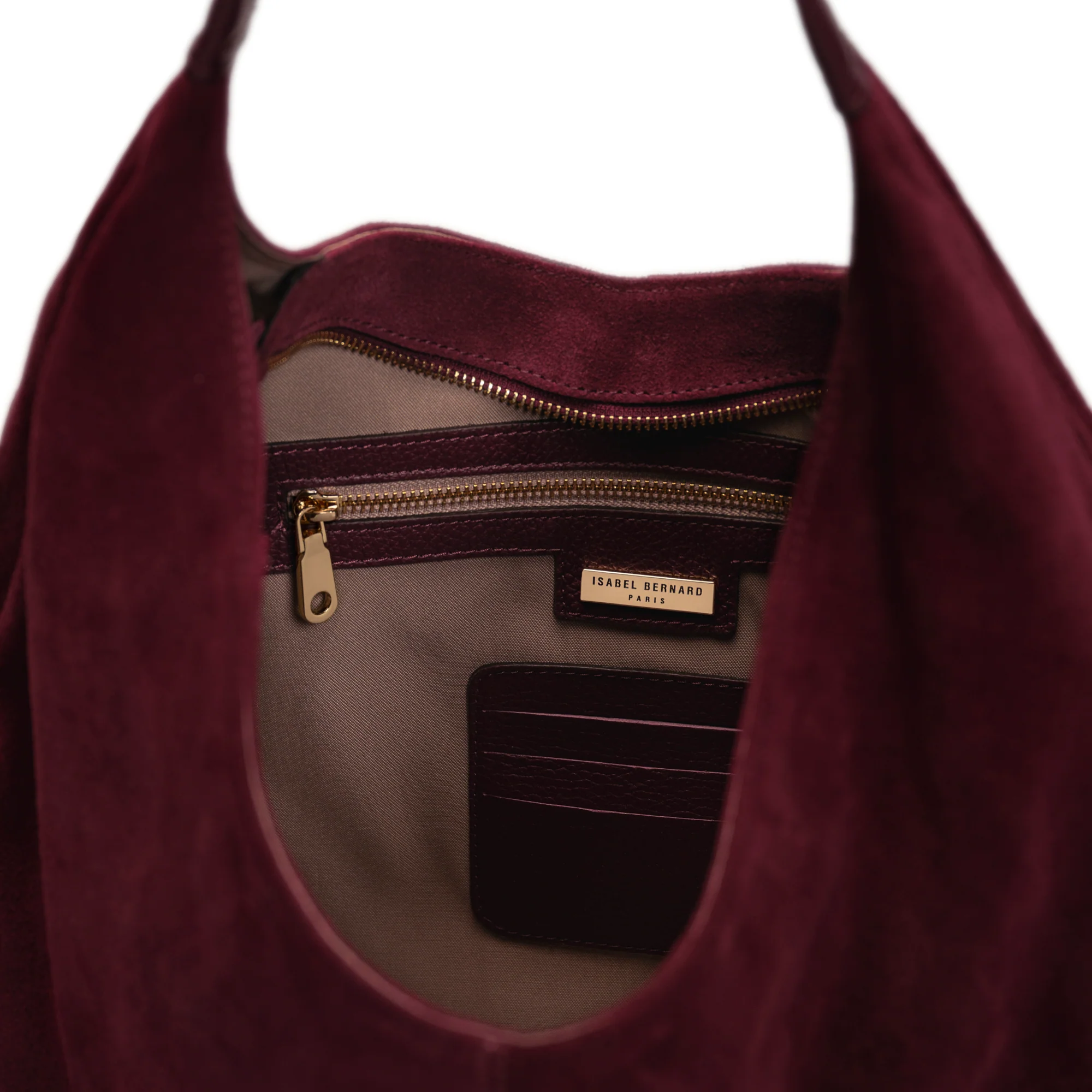 Honoré Grace bordeaux red suede shoulder bag - Image 7