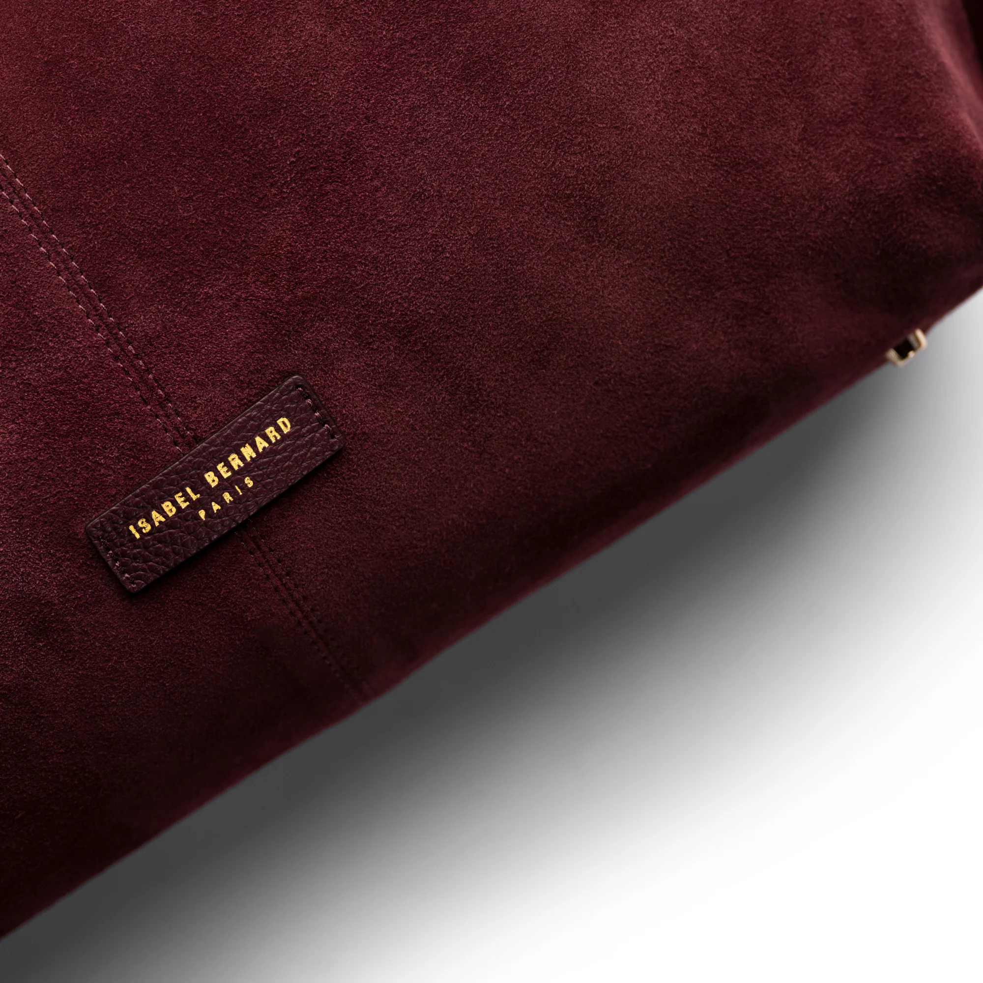 Honoré Grace bordeaux red suede shoulder bag - Image 9