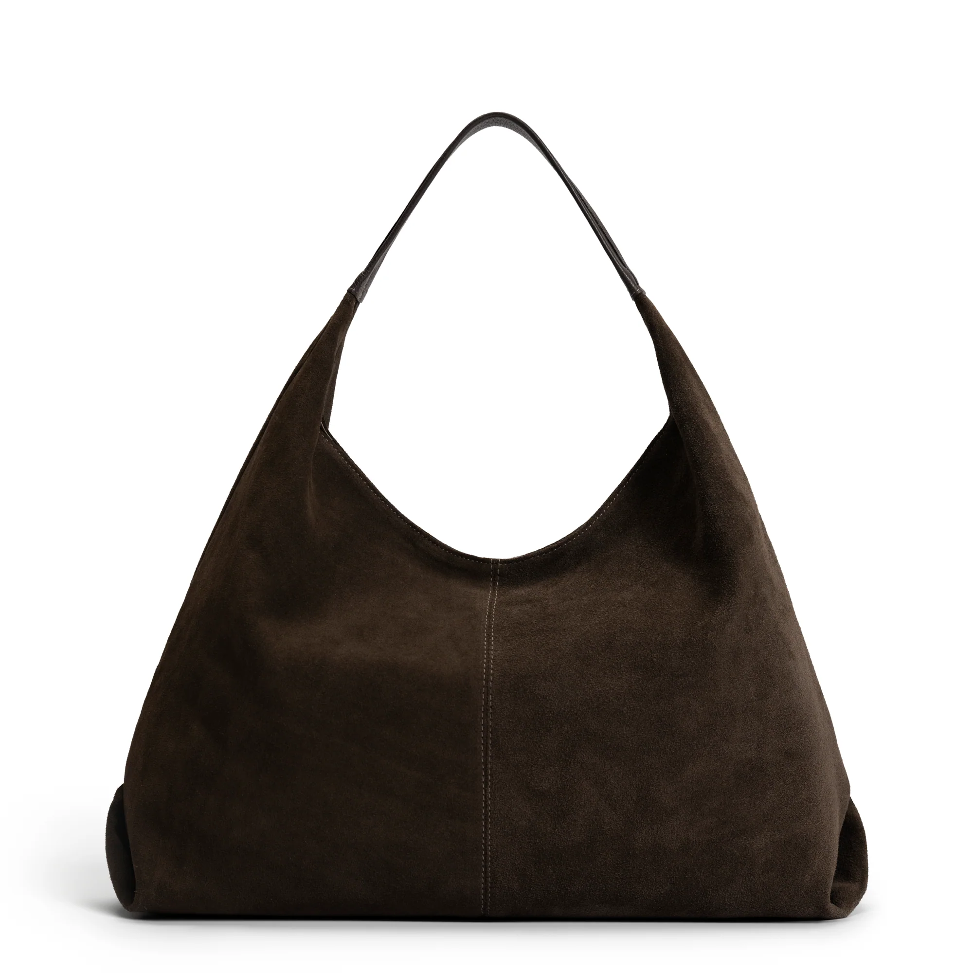Honoré Grace dark brown suede shoulder bag - Image 5