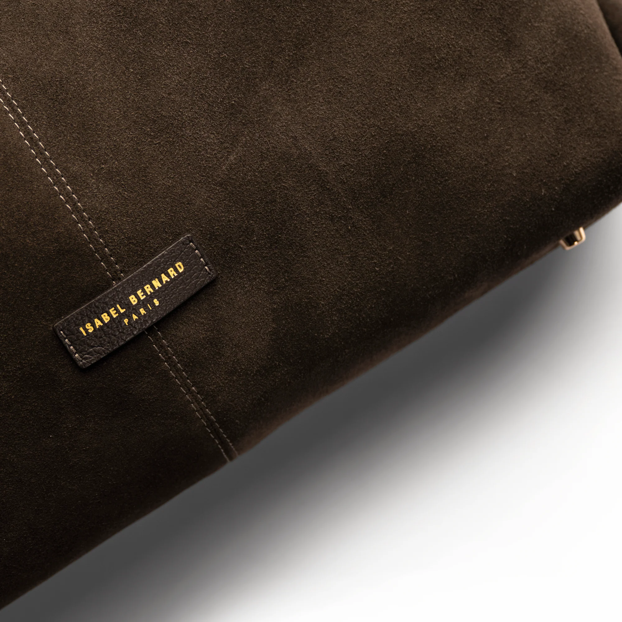 Honoré Grace dark brown suede shoulder bag - Image 9