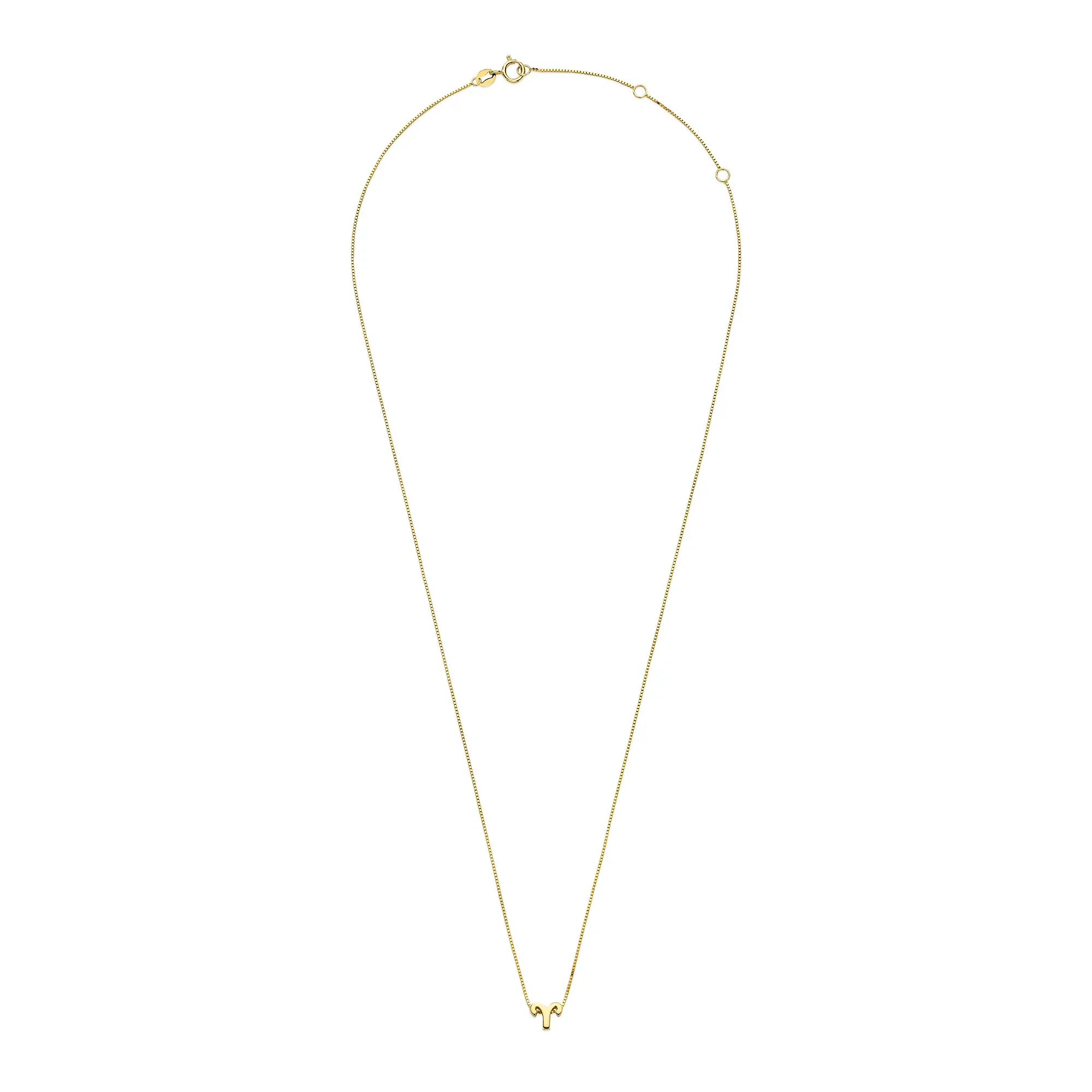 Étoiles d’Or Aries 14 Carat Gold Venetian Necklace With Horoscope - Image 5