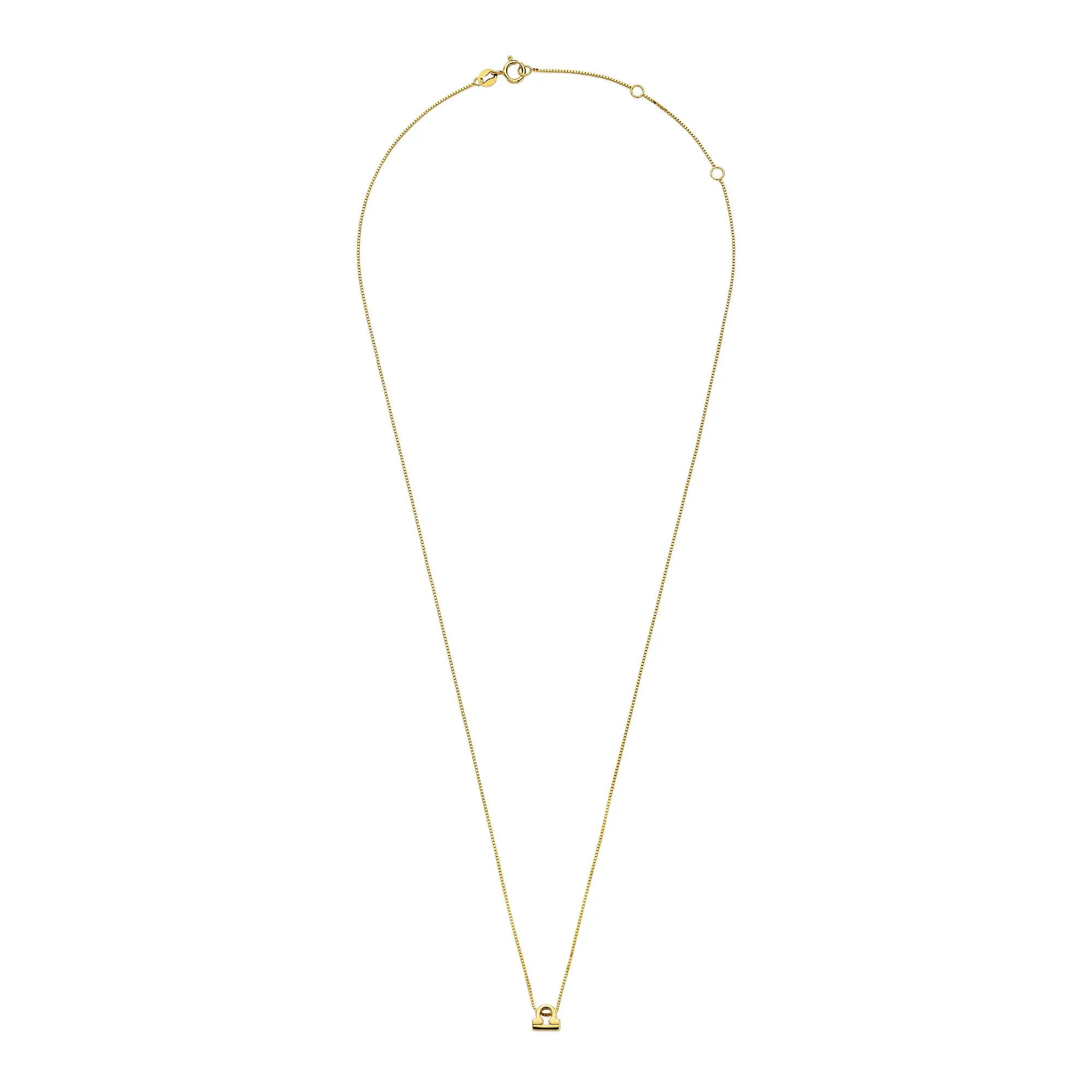 Étoiles d’Or Libra 14 Carat Gold Venetian Necklace With Horoscope - Image 5