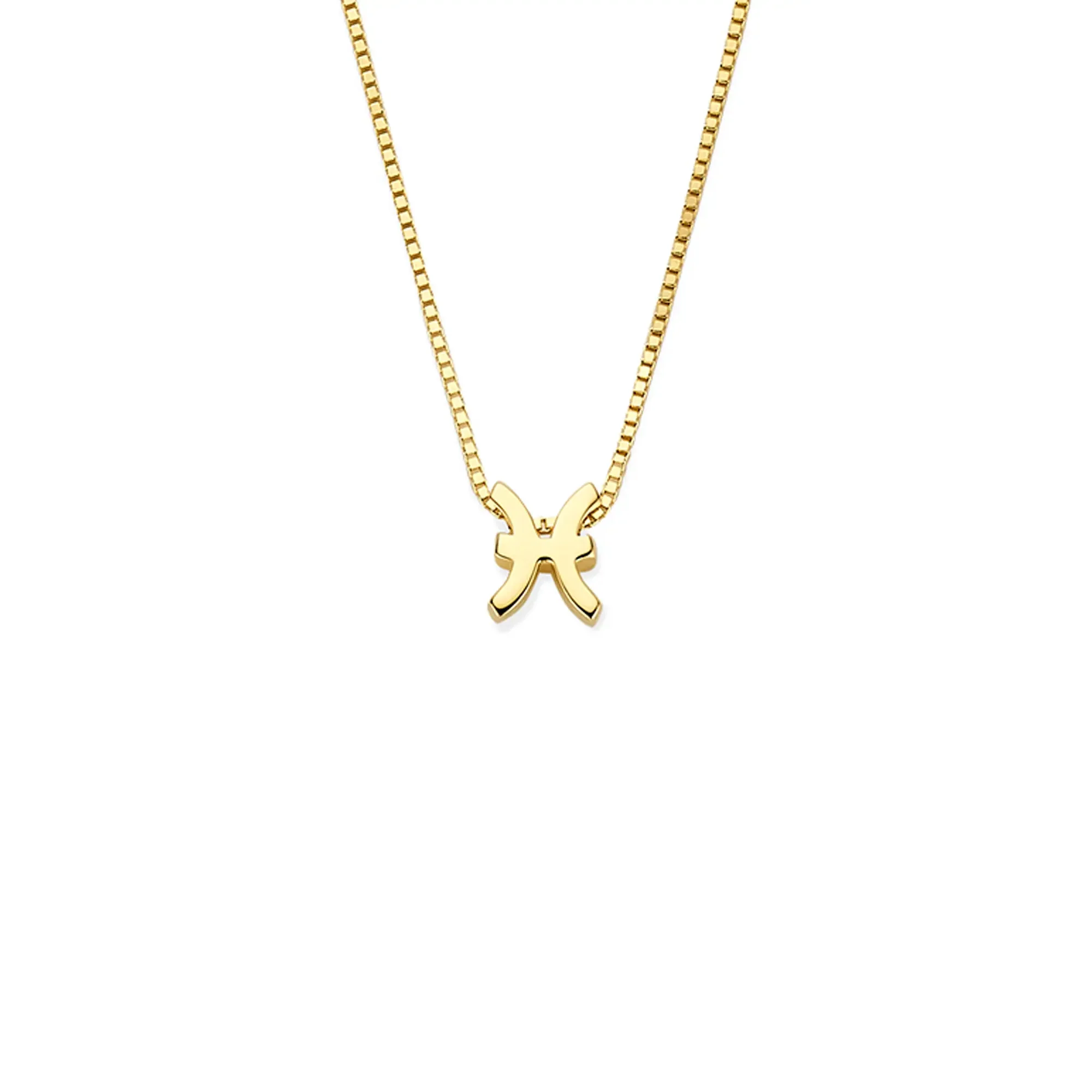 Étoiles d’Or Pisces 14 Carat Gold Venetian Necklace With Horoscope - Image 3