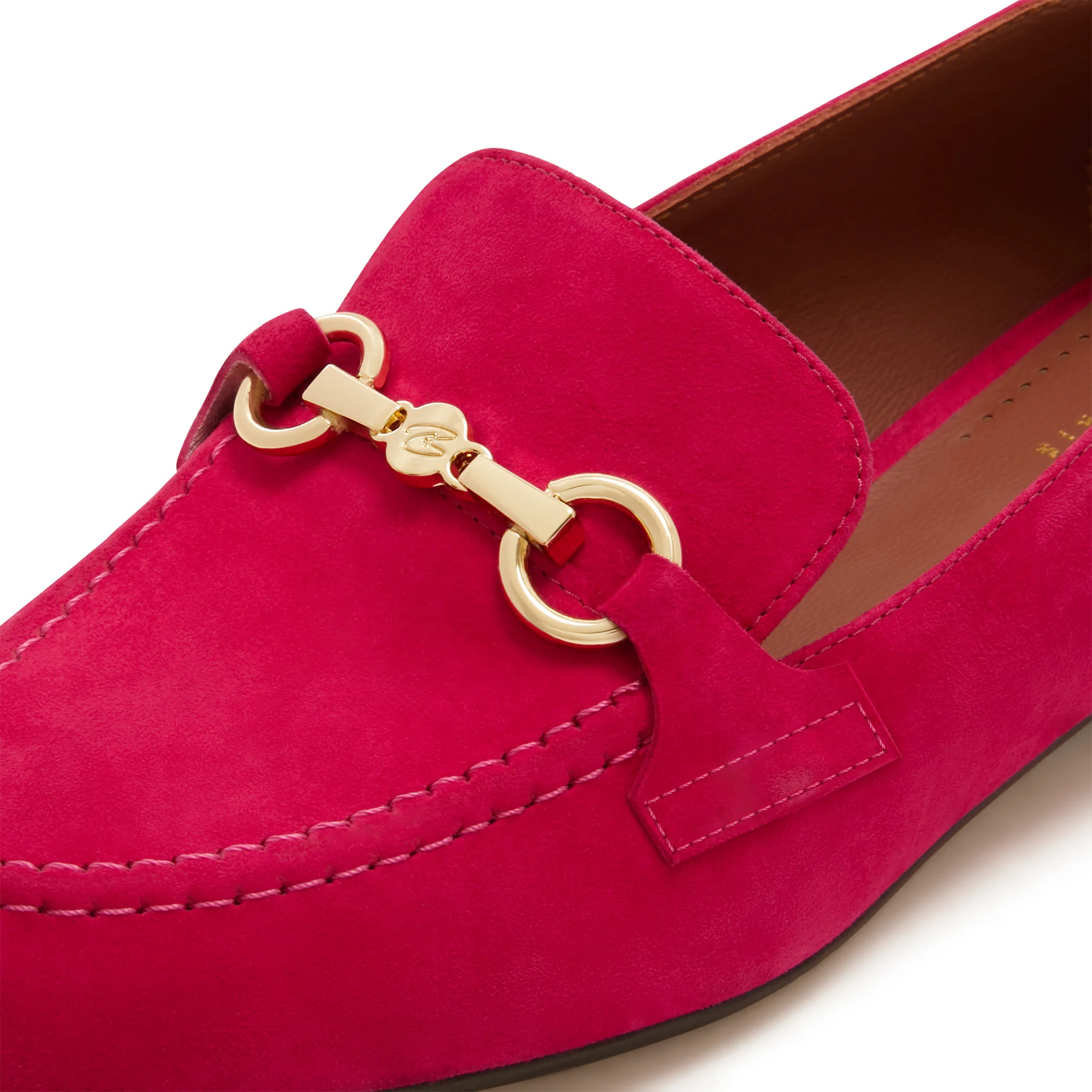 Vendôme Fleur fuchsia suede loafers - Image 9