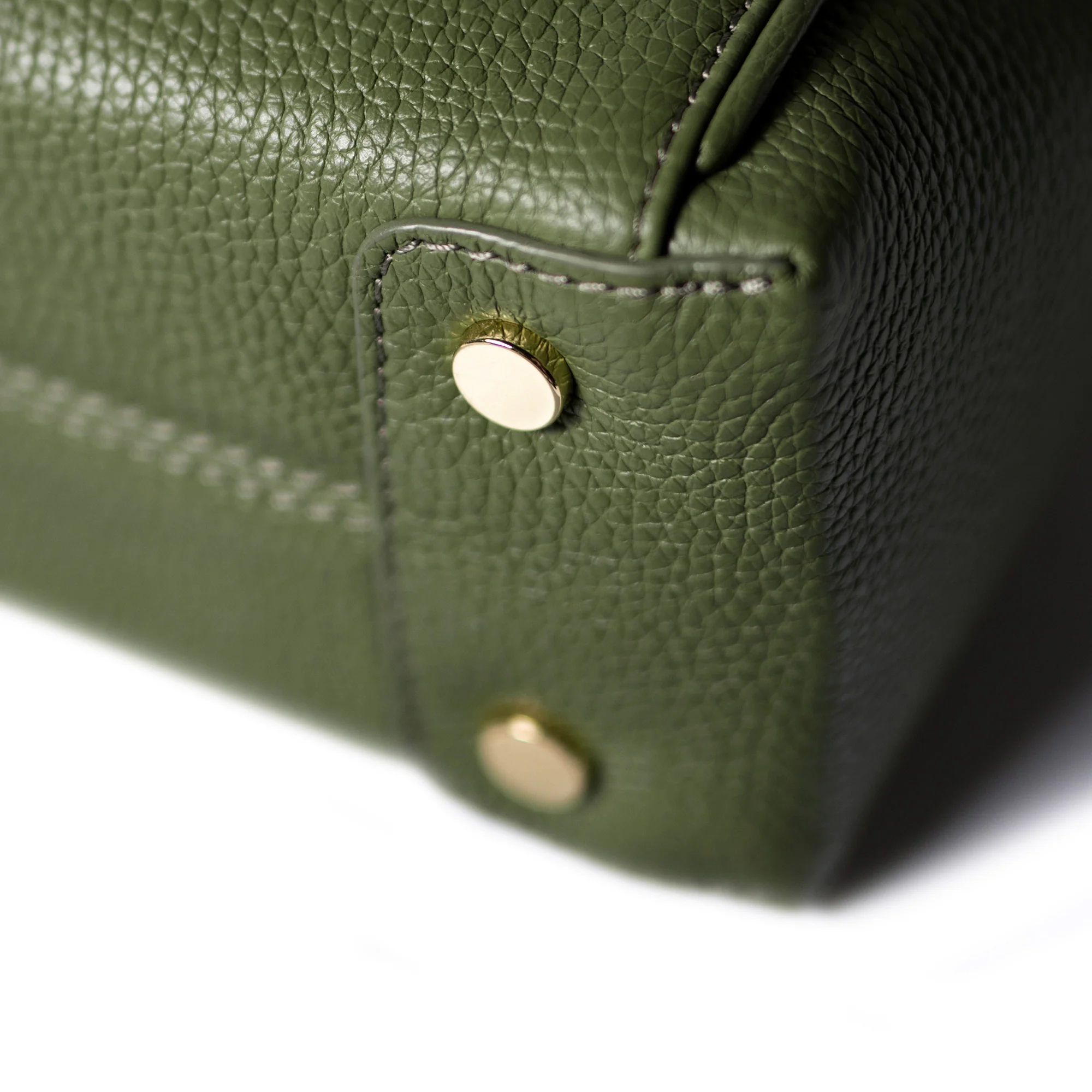 Honoré Cloe Mini green calfskin leather handbag - Image 7