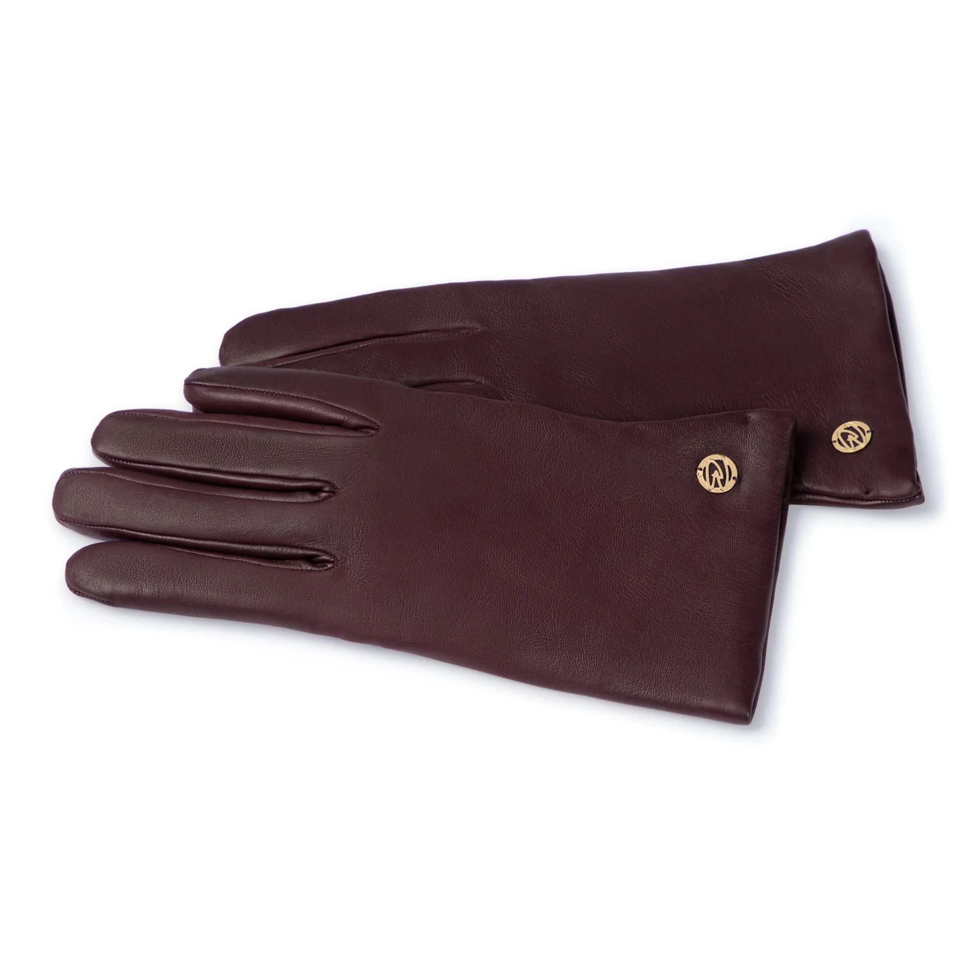 Honoré Eleanor Bordeaux Red goatskin leather gloves - Image 5