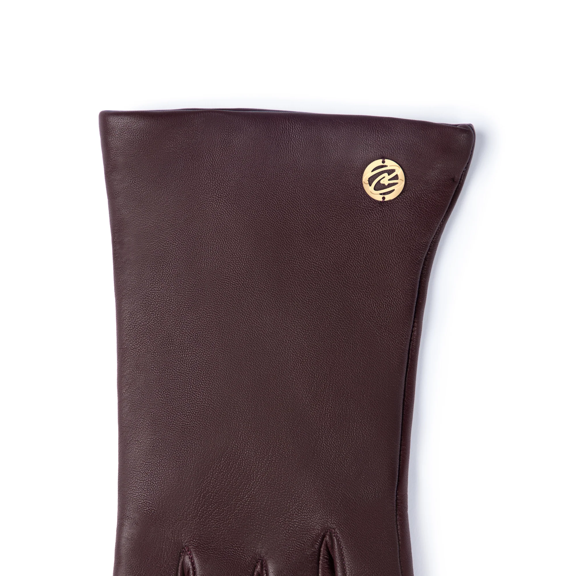 Honoré Eleanor Bordeaux Red goatskin leather gloves - Image 6