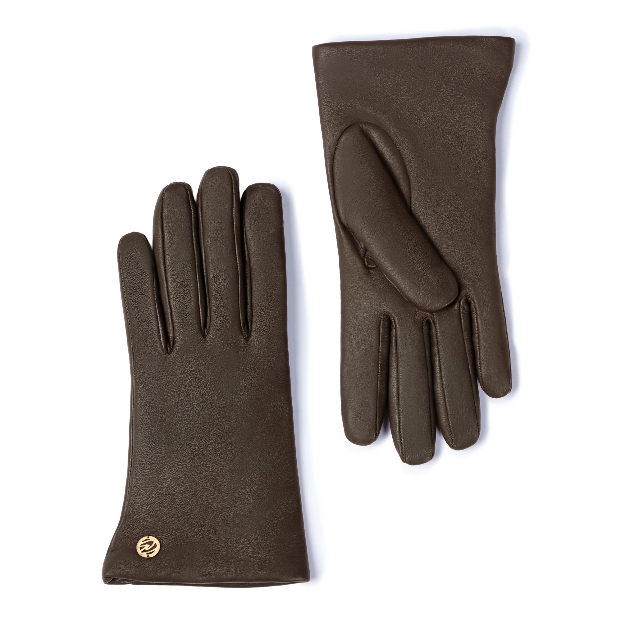 Honoré Eleanor dark brown  goatskin leather gloves