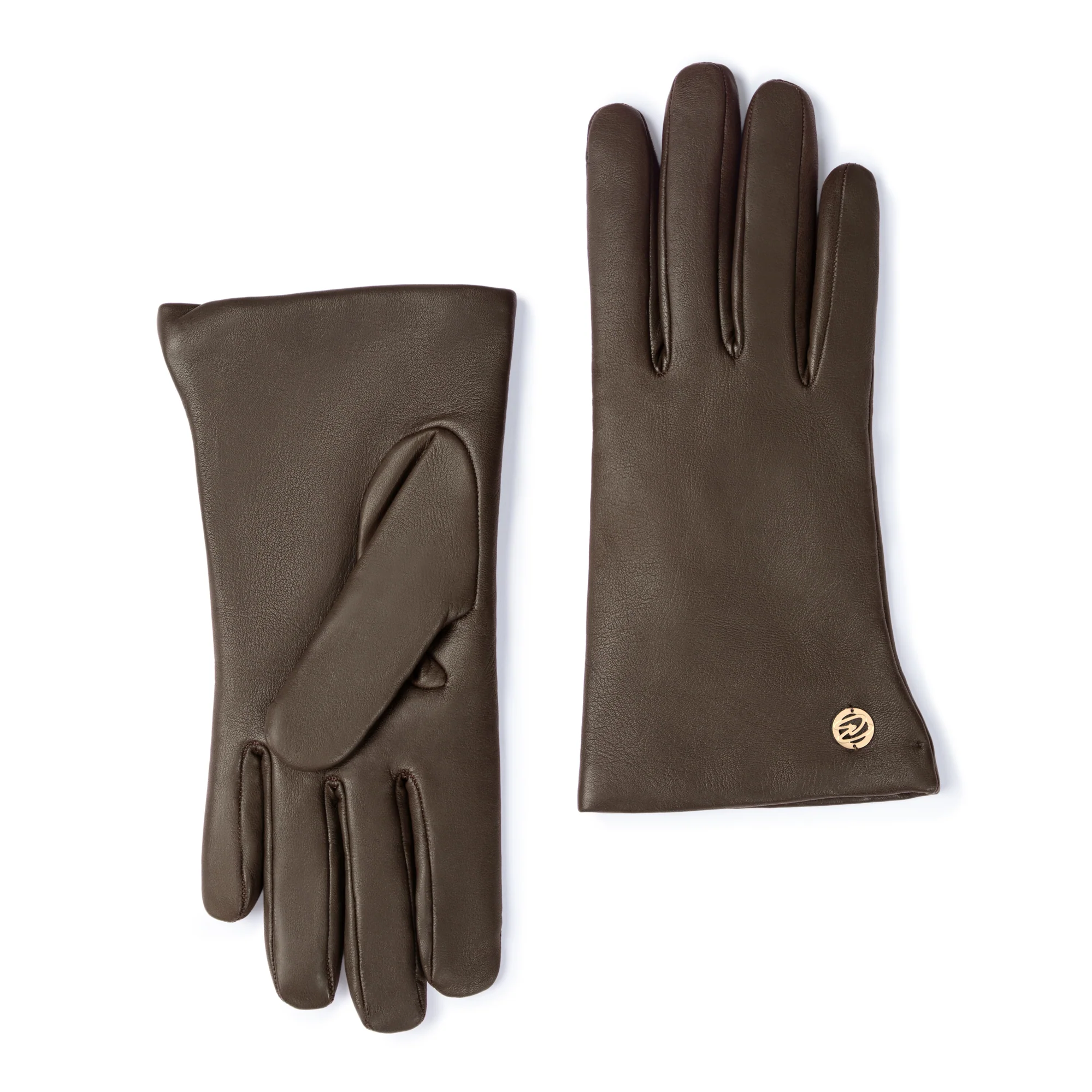 Honoré Eleanor dark brown  goatskin leather gloves - Image 7