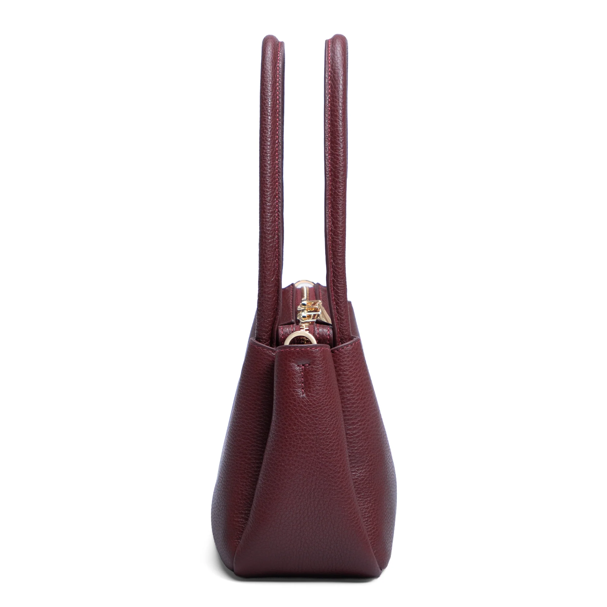 Honoré Eve Burgundy Calfskin Leather handbag - Image 4