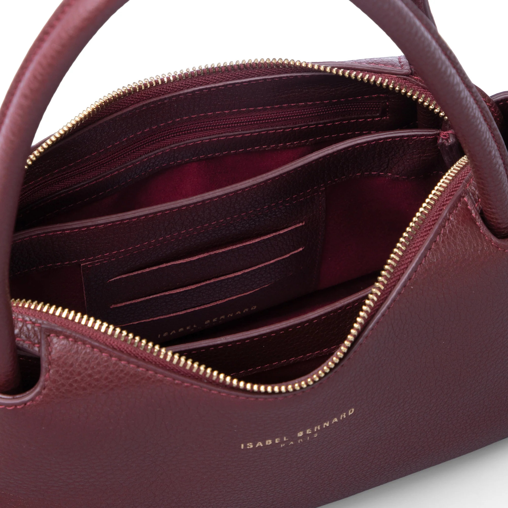 Honoré Eve Burgundy Calfskin Leather handbag - Image 7