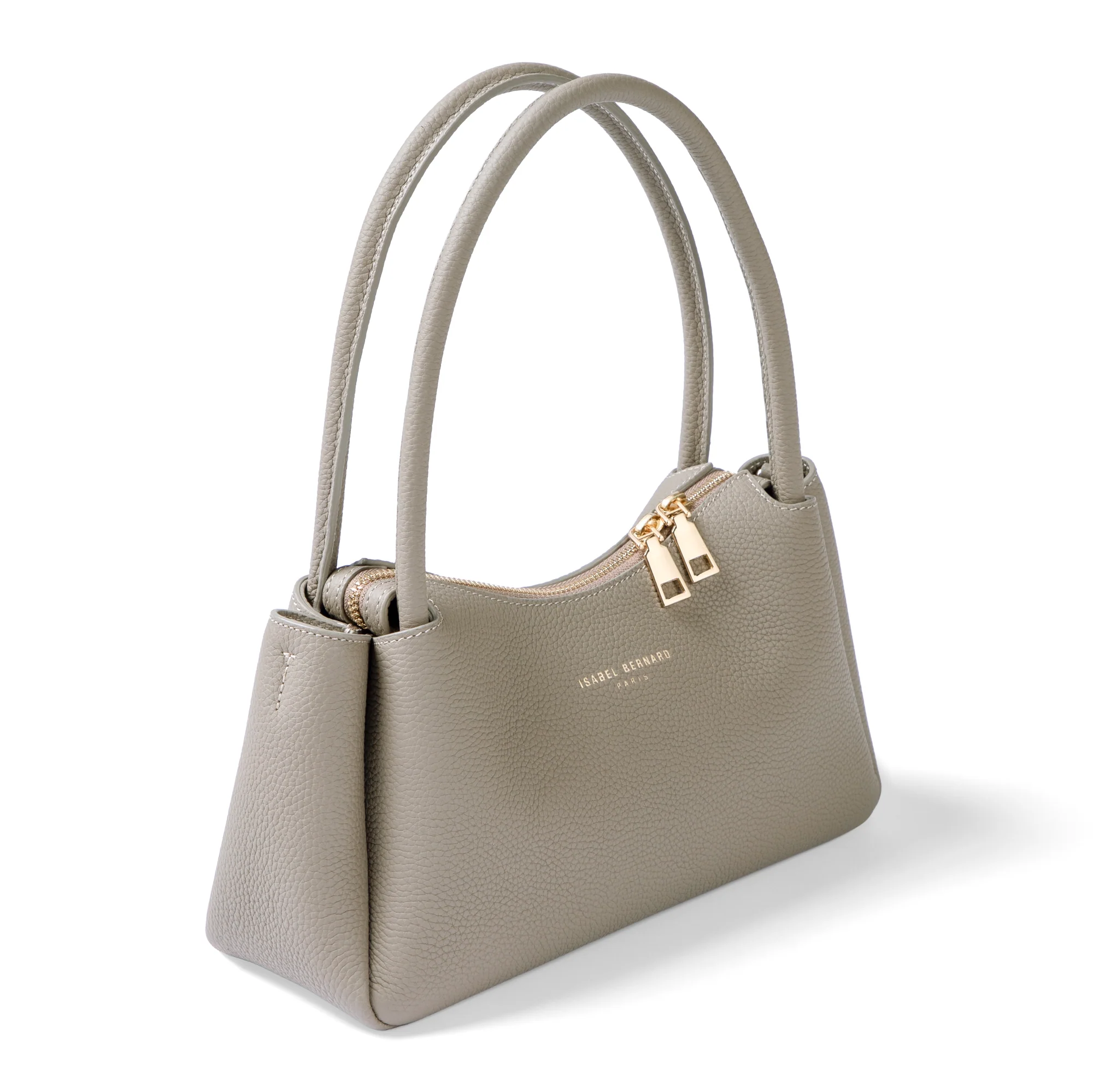 Honoré Eve Taupe Calfskin Leather handbag - Image 8