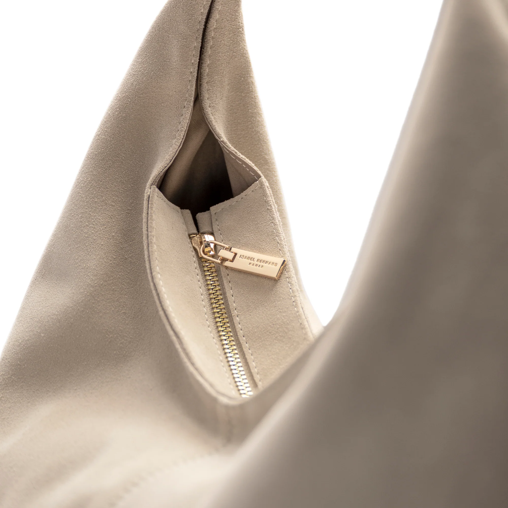 Honoré Grace cream suede shoulder bag - Image 6