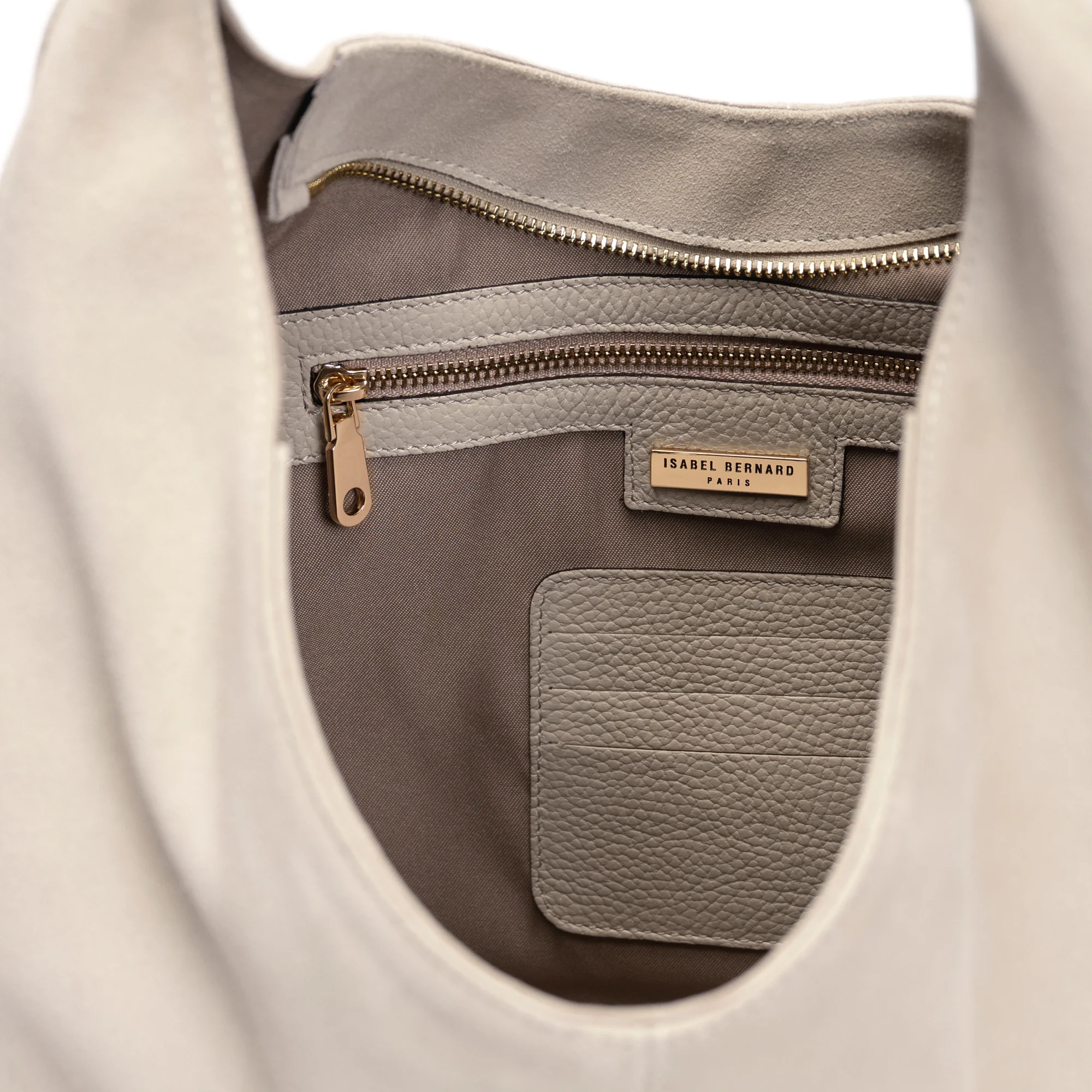Honoré Grace cream suede shoulder bag - Image 7