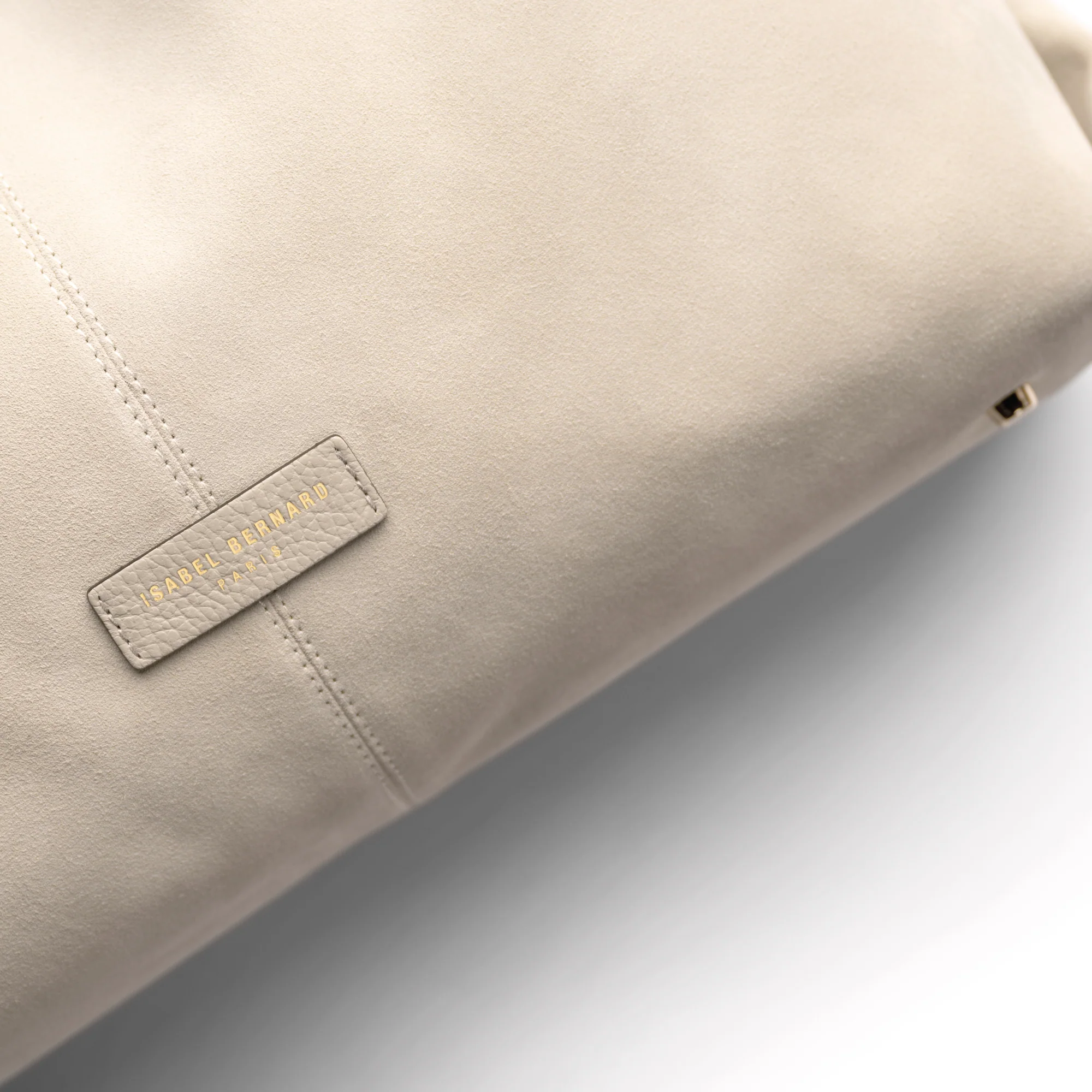 Honoré Grace cream suede shoulder bag - Image 8
