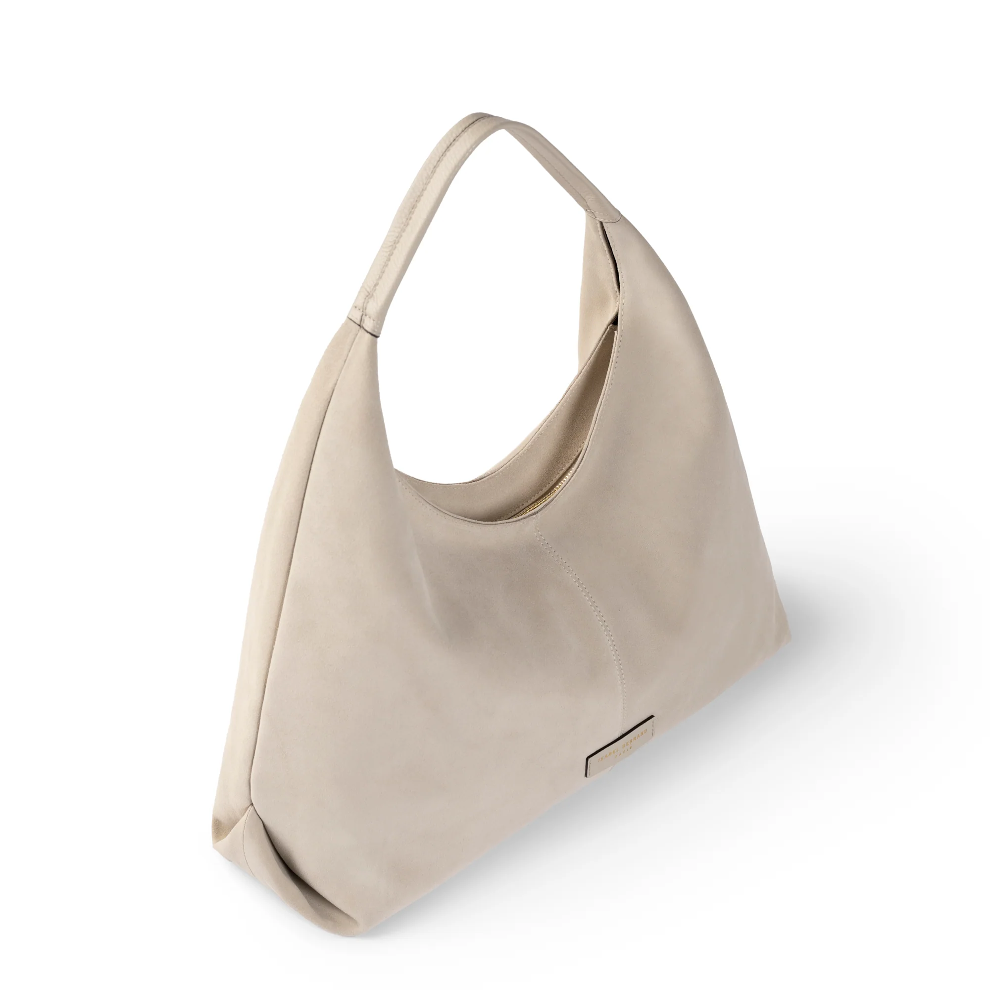 Honoré Grace cream suede shoulder bag - Image 9