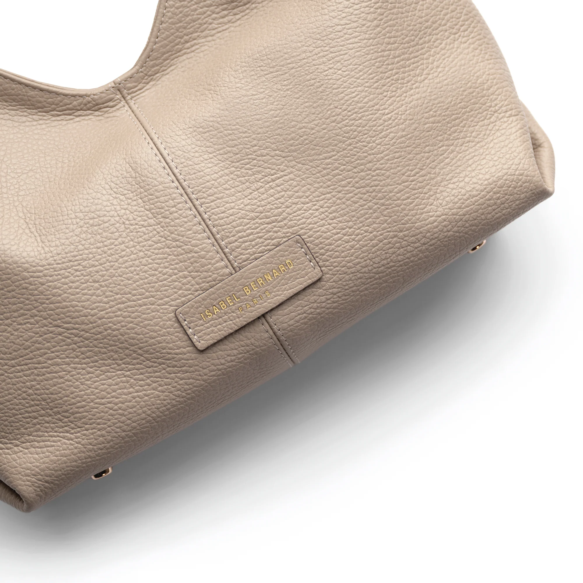 Honoré Grace mini taupe calfskin leather handbag - Image 8