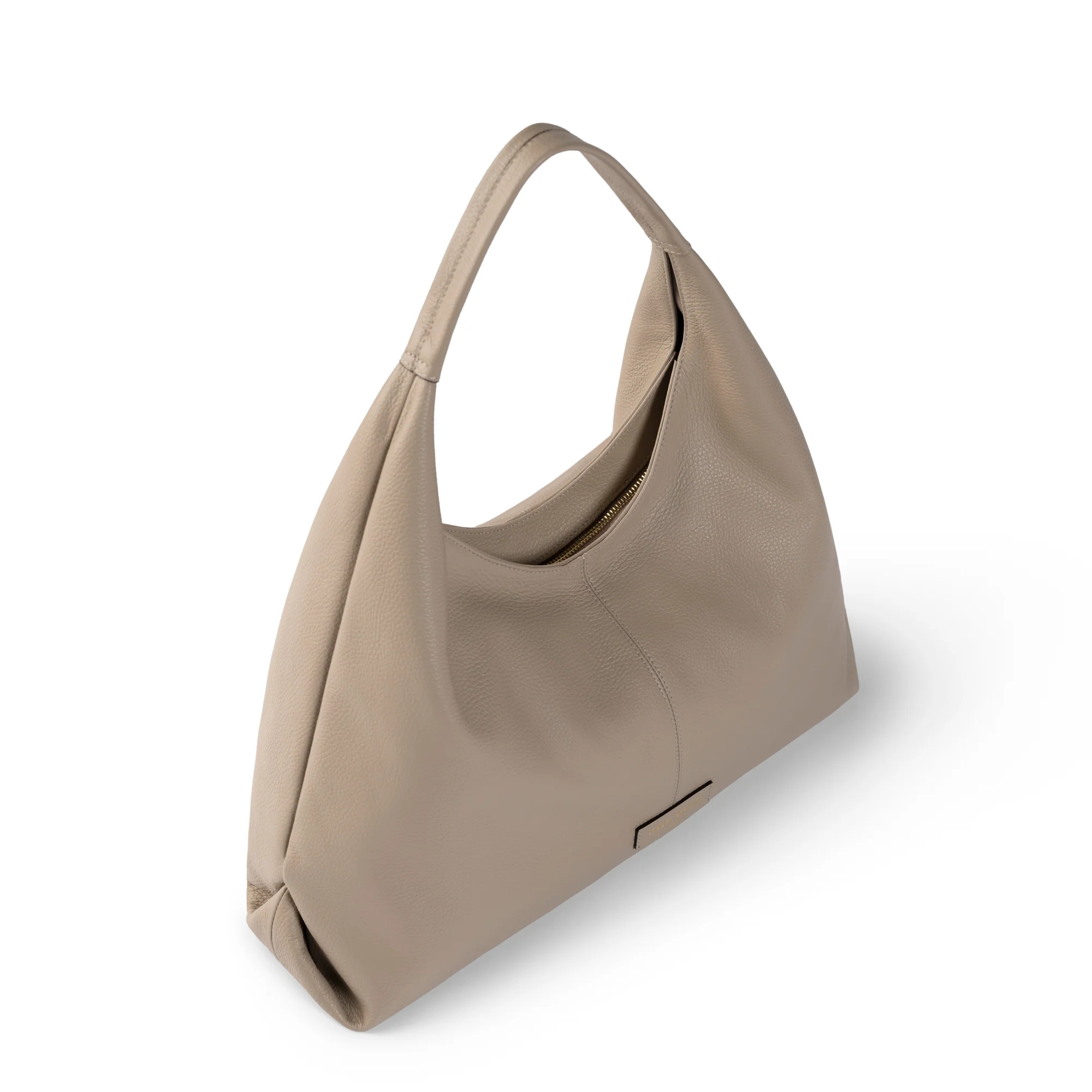 Honoré Grace taupe calfskin leather shoulder bag - Image 8