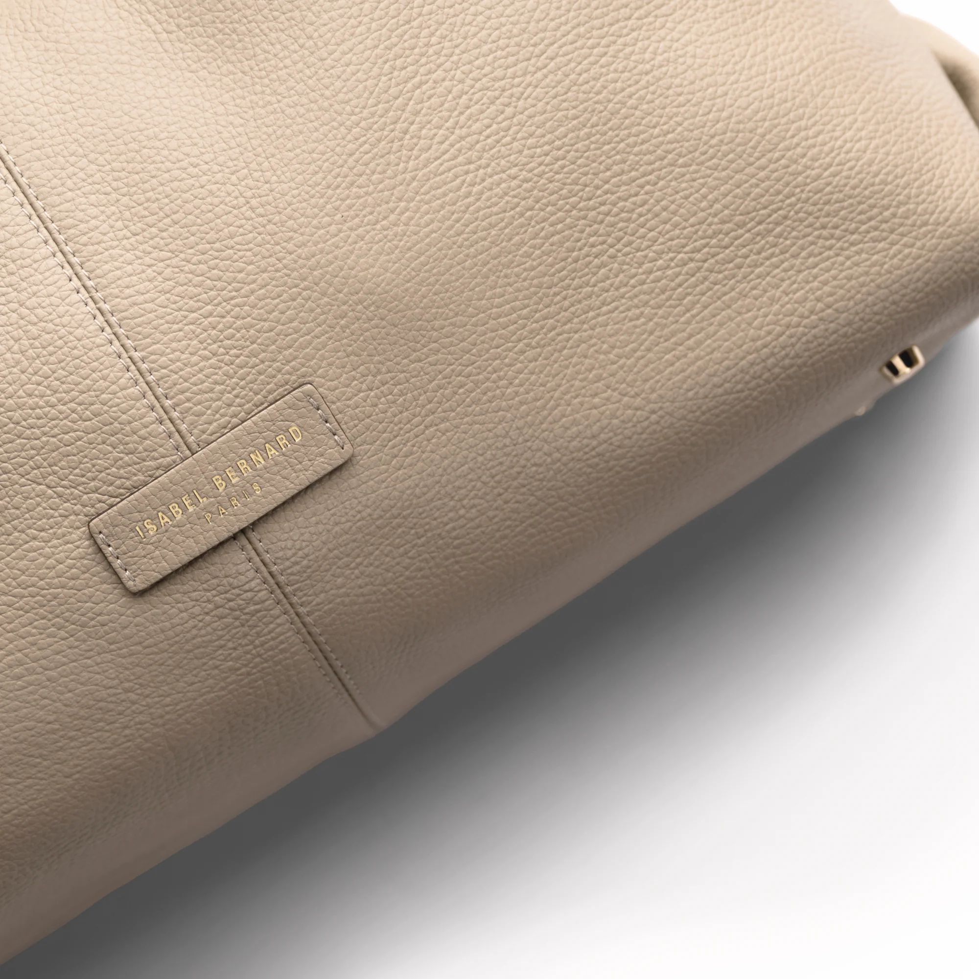 Honoré Grace taupe calfskin leather shoulder bag - Image 9