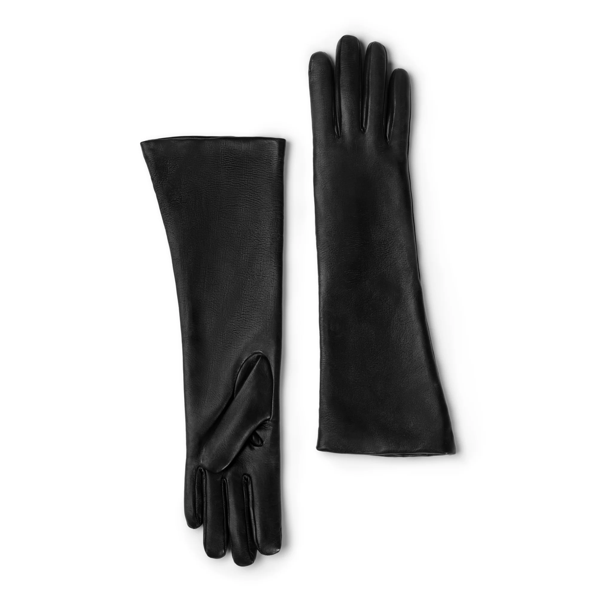 Honoré Ines black goatskin leather gloves - Image 7