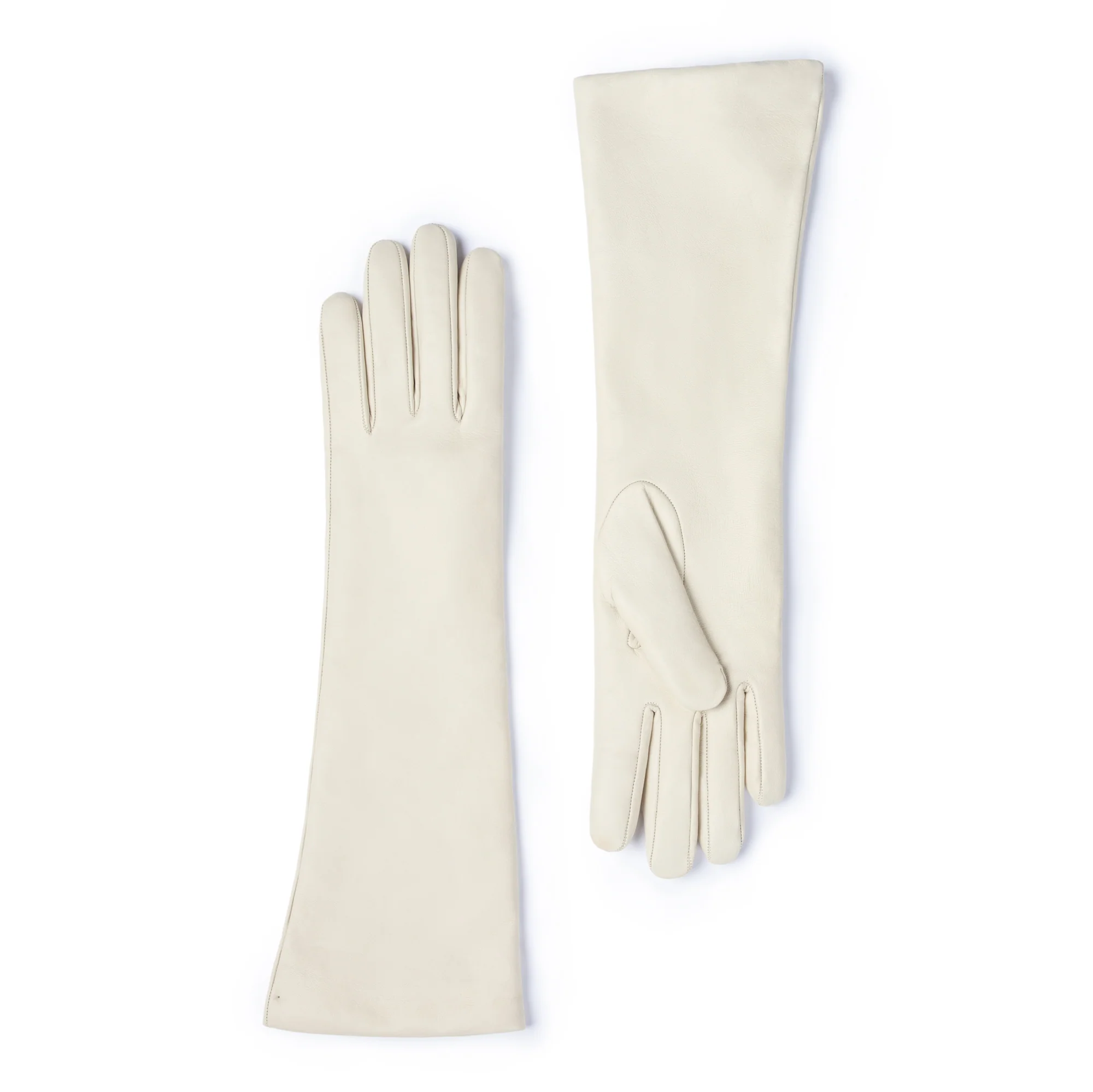 Honoré Ines cream goatskin leather gloves