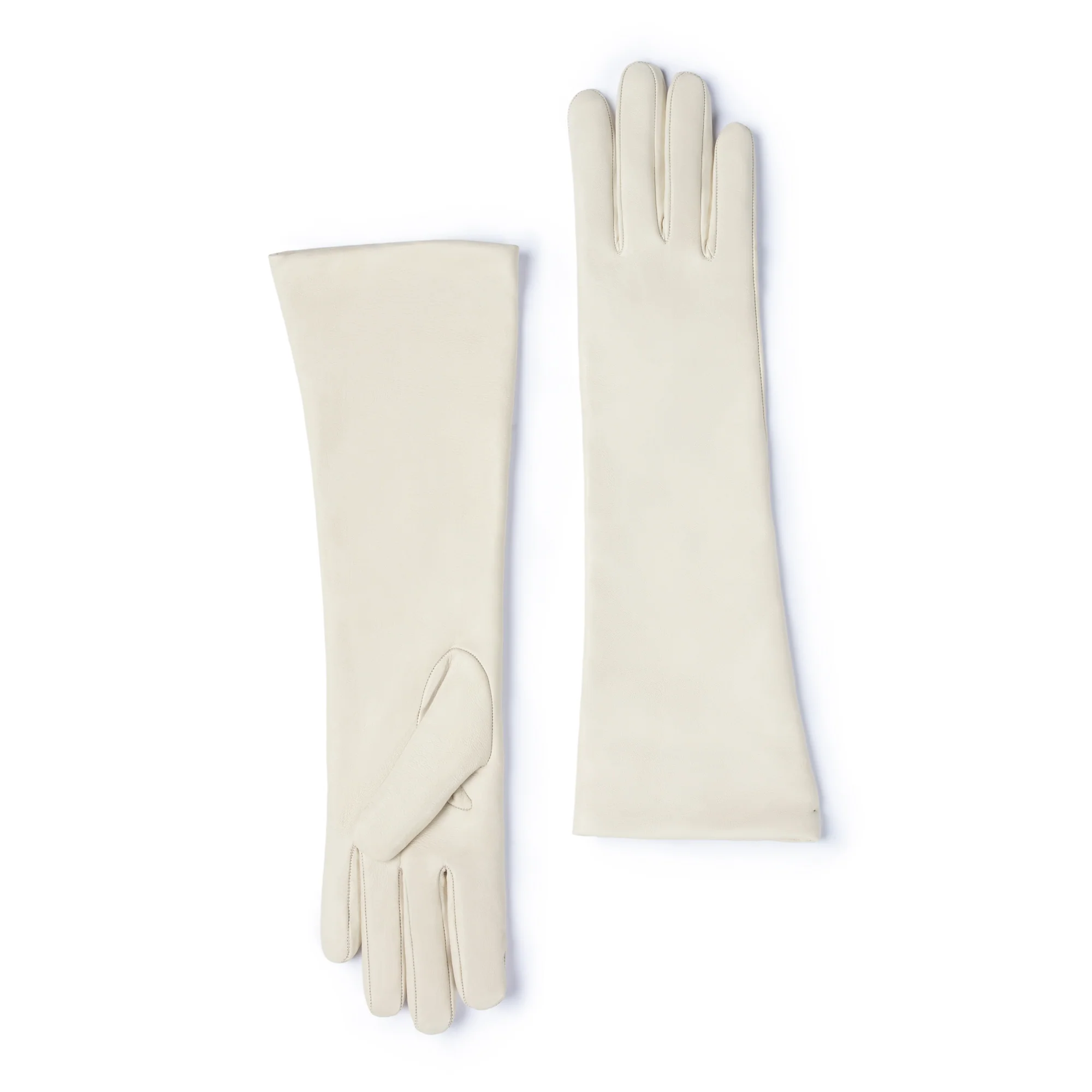 Honoré Ines cream goatskin leather gloves - Image 7