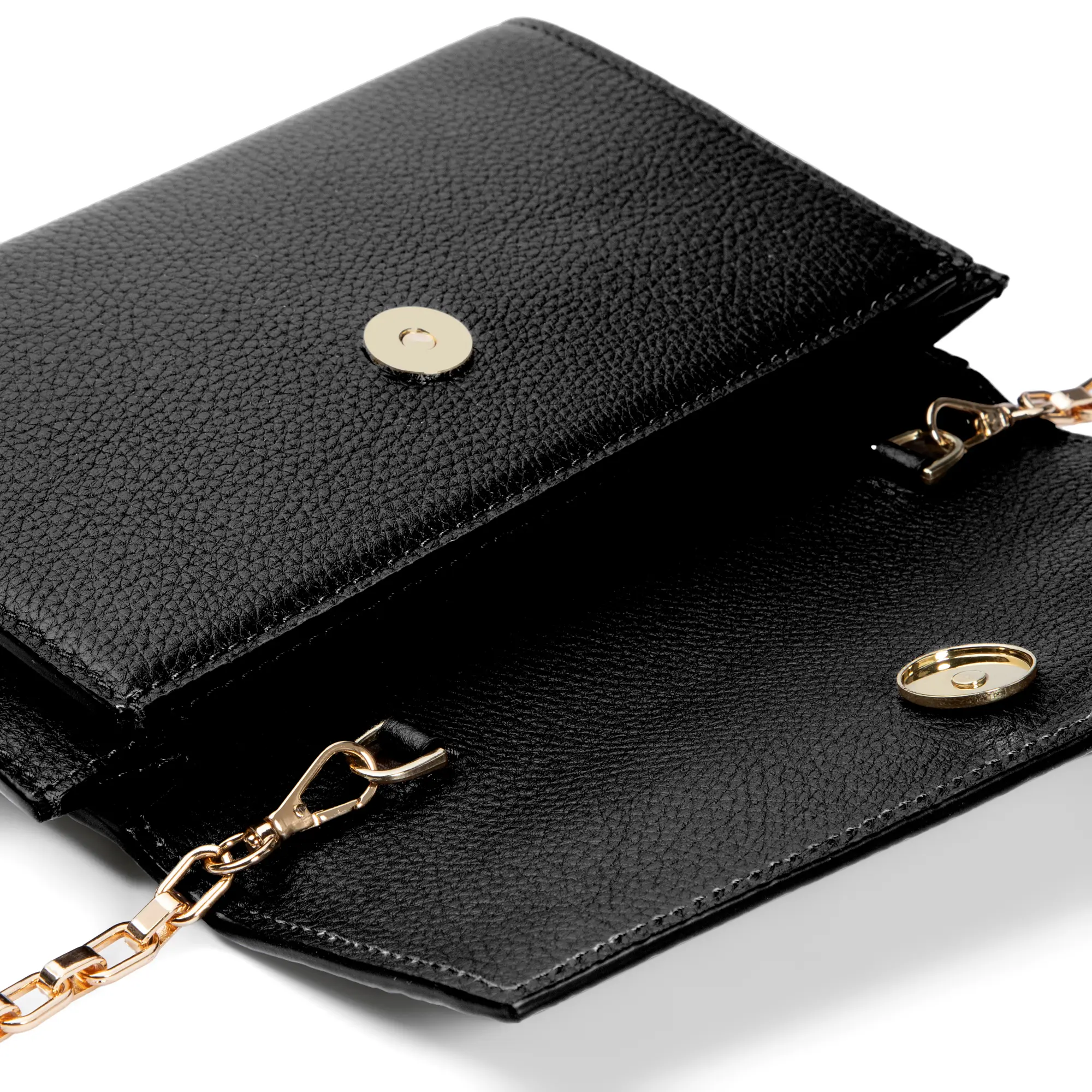 Honoré Lina Black Clutch With Detachable Shoulder Chain - Image 7
