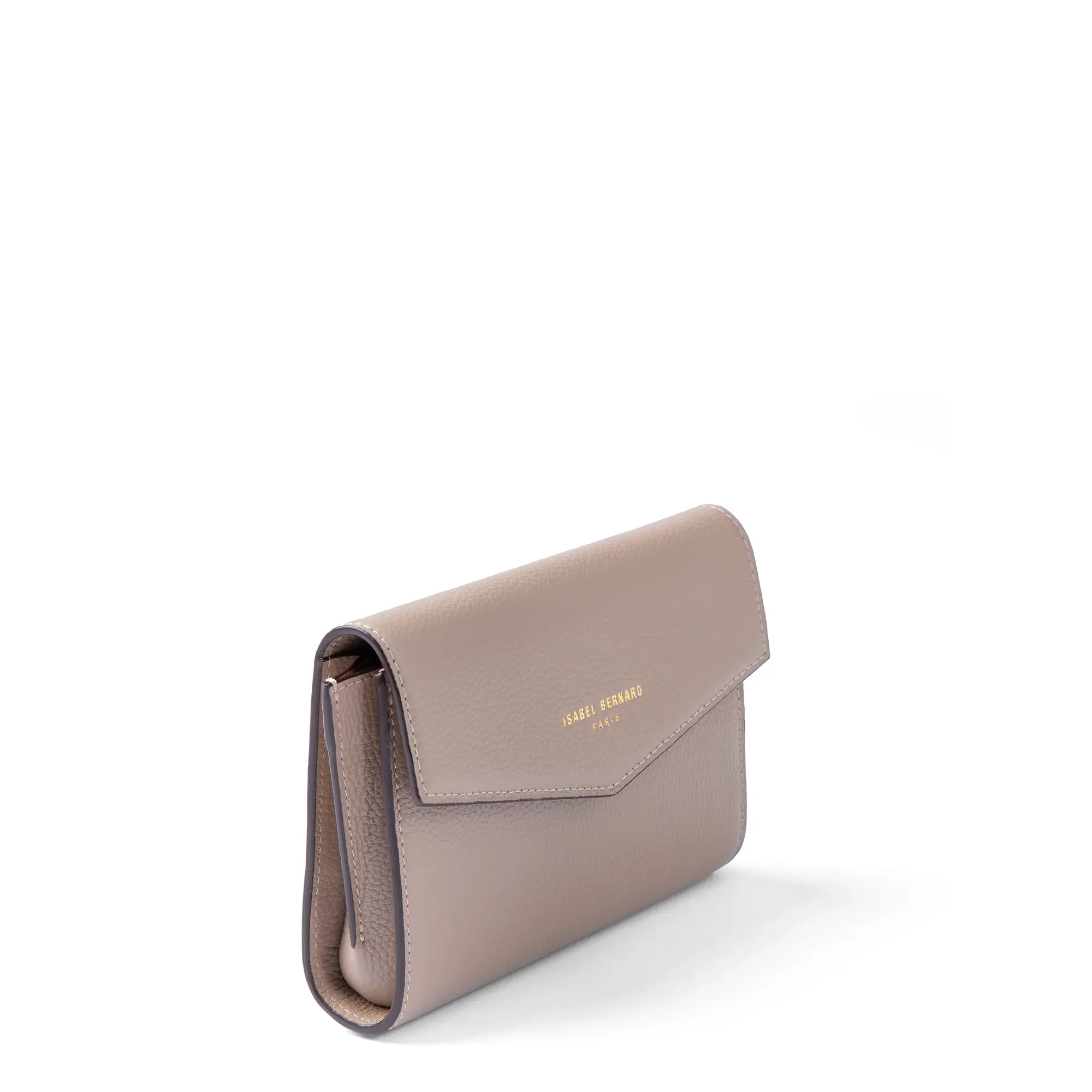Honoré Lina Taupe Clutch With Detachable Shoulder Chain - Image 7