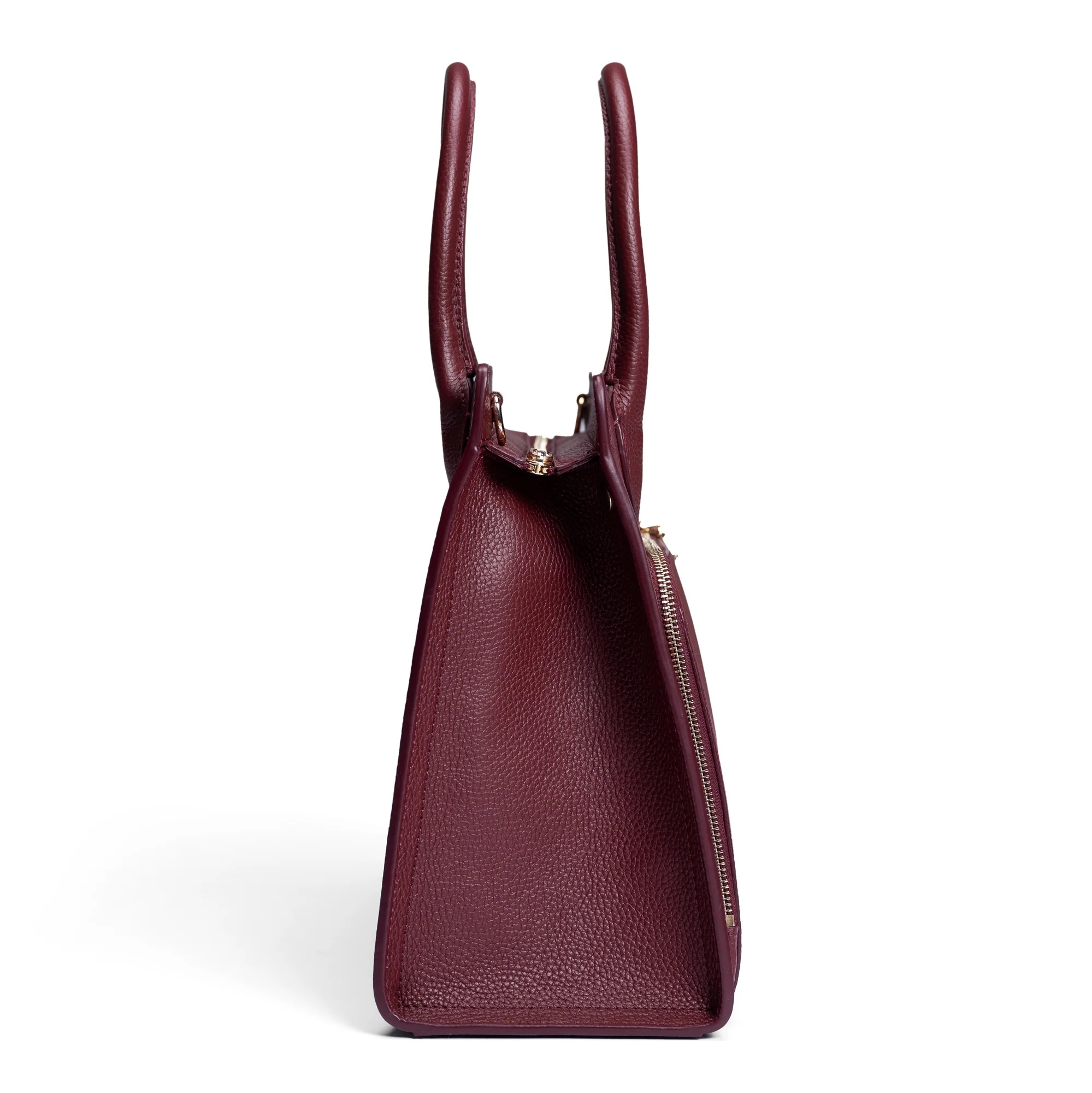 Honoré Nadine bordeaux red calfskin leather handbag with 13 inch laptop pocket - Image 4