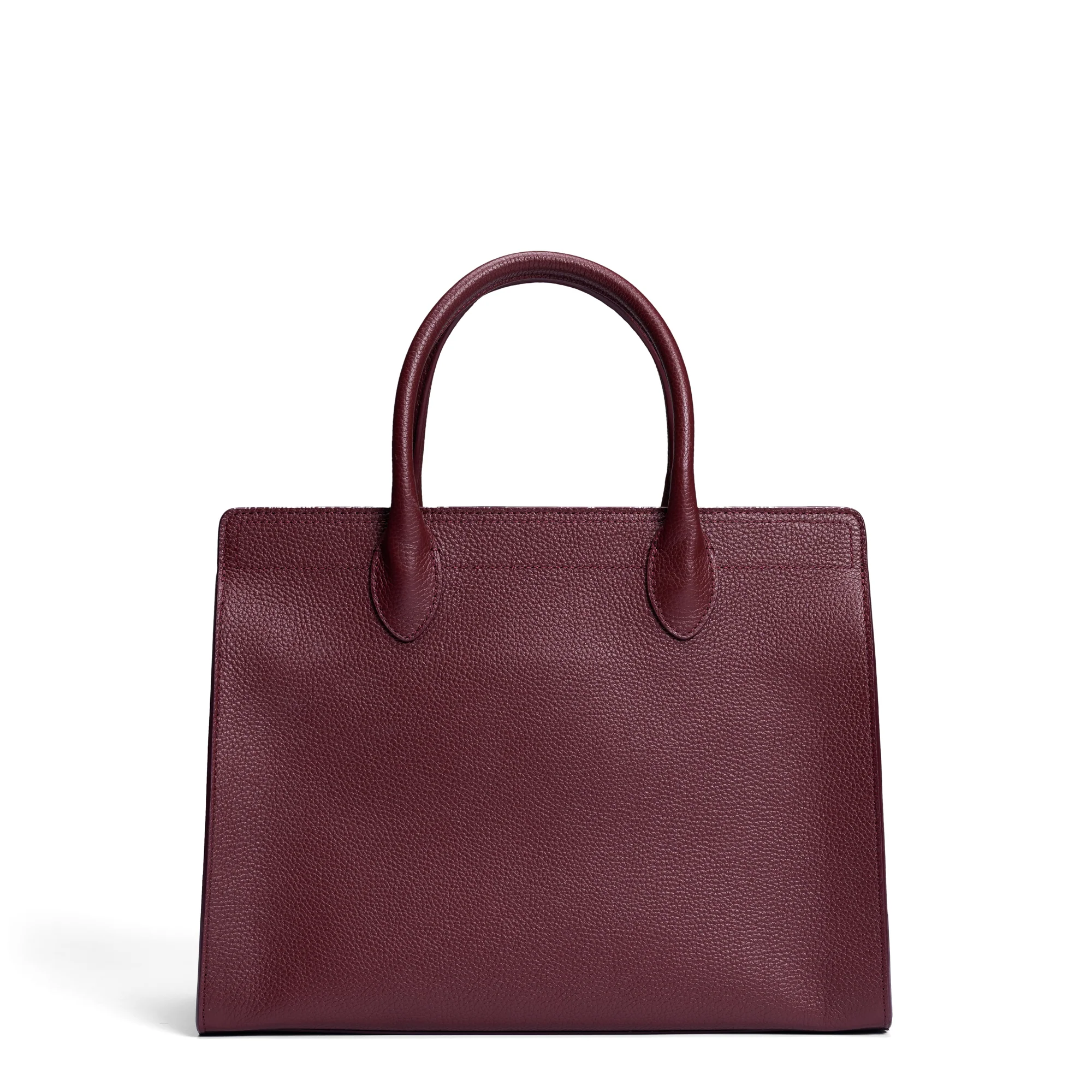 Honoré Nadine bordeaux red calfskin leather handbag with 13 inch laptop pocket - Image 5