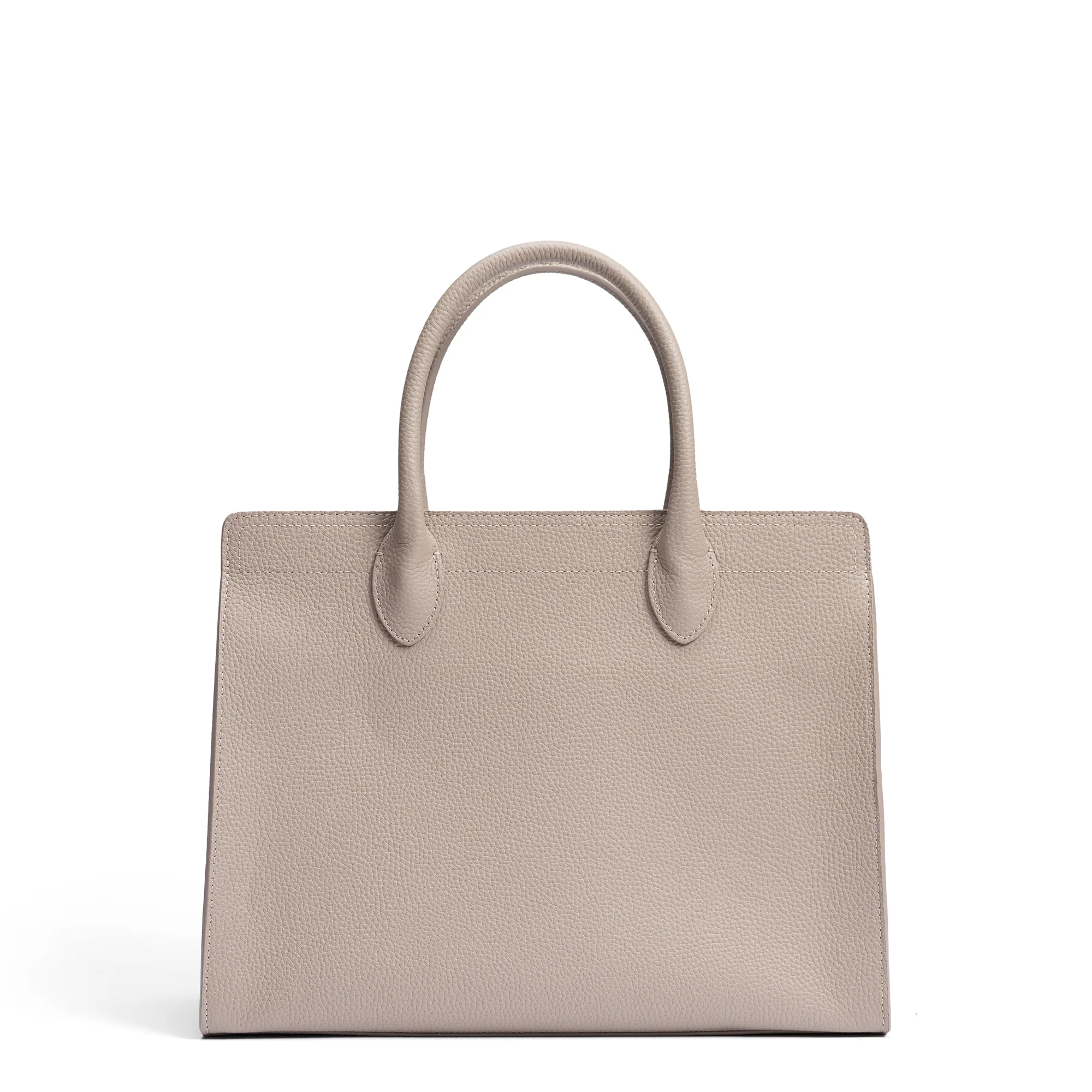 Honoré Nadine taupe calfskin leather handbag with 13 inch laptop pocket - Image 5