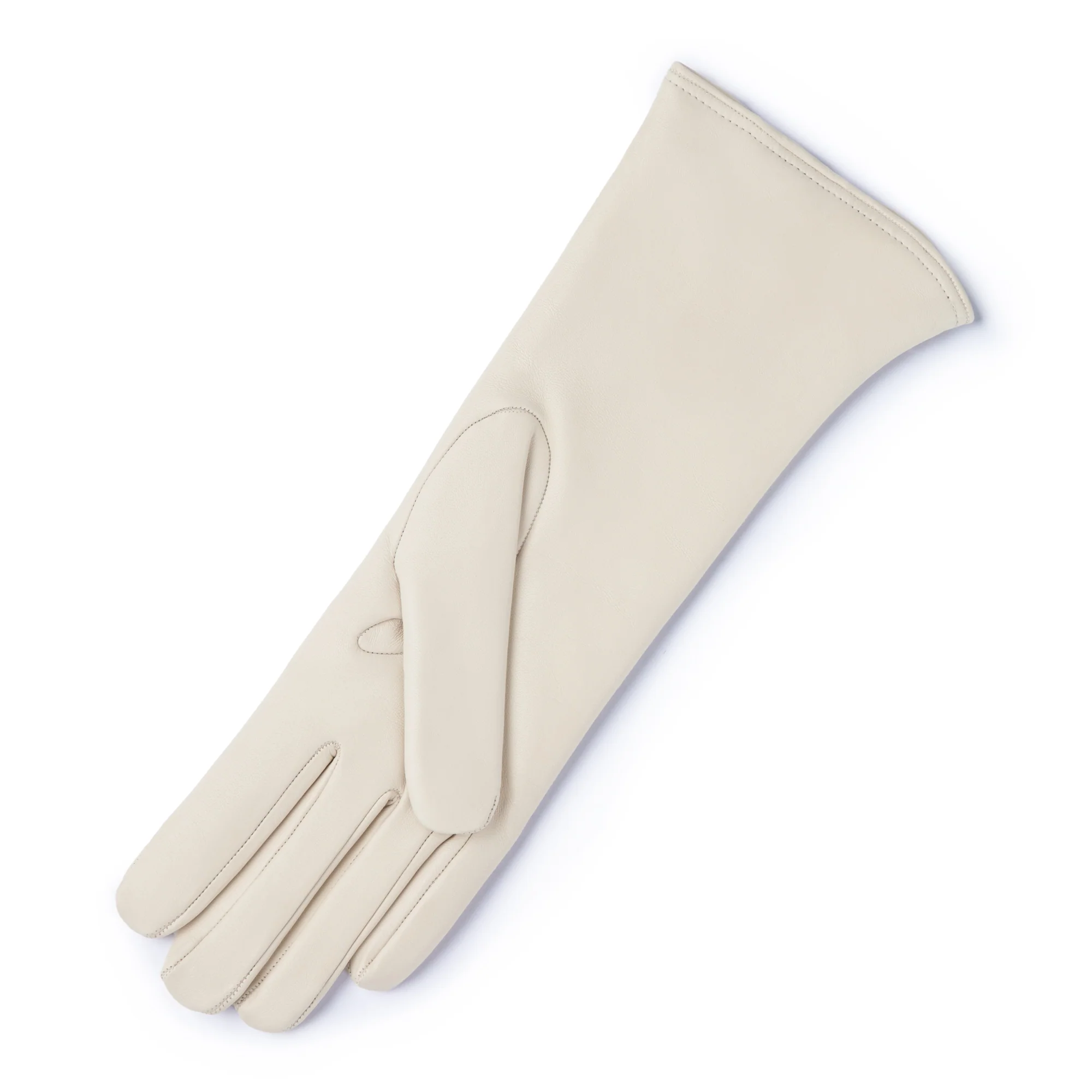 Honoré Sylvie cream goatskin leather gloves - Image 4