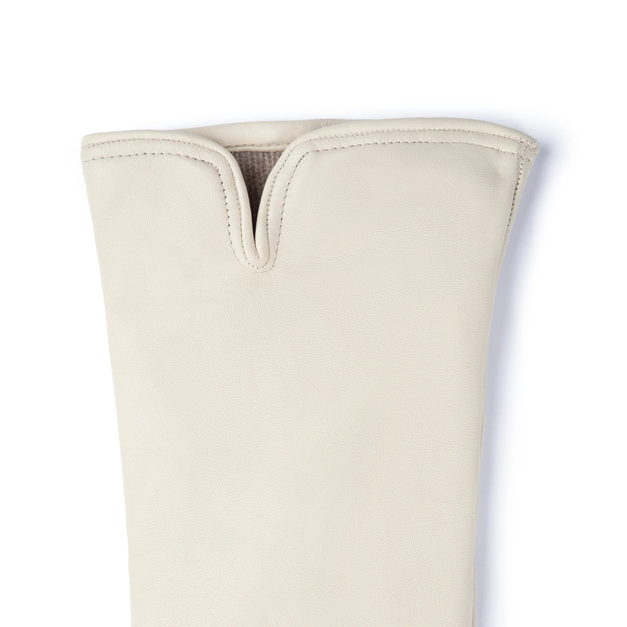Honoré Sylvie cream goatskin leather gloves - Image 6