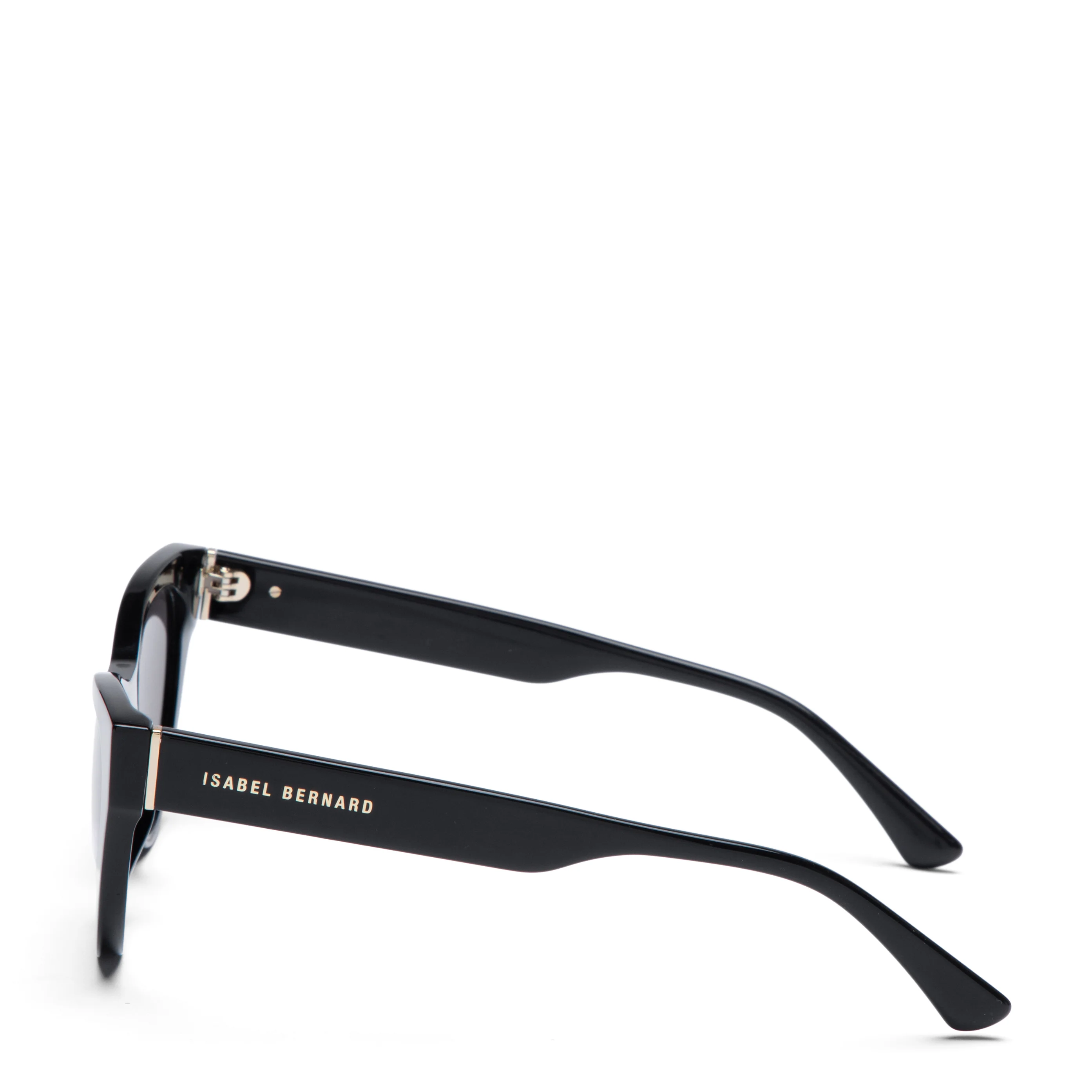 La Villette Lucie black cat eye sunglasses with black lenses - Image 5