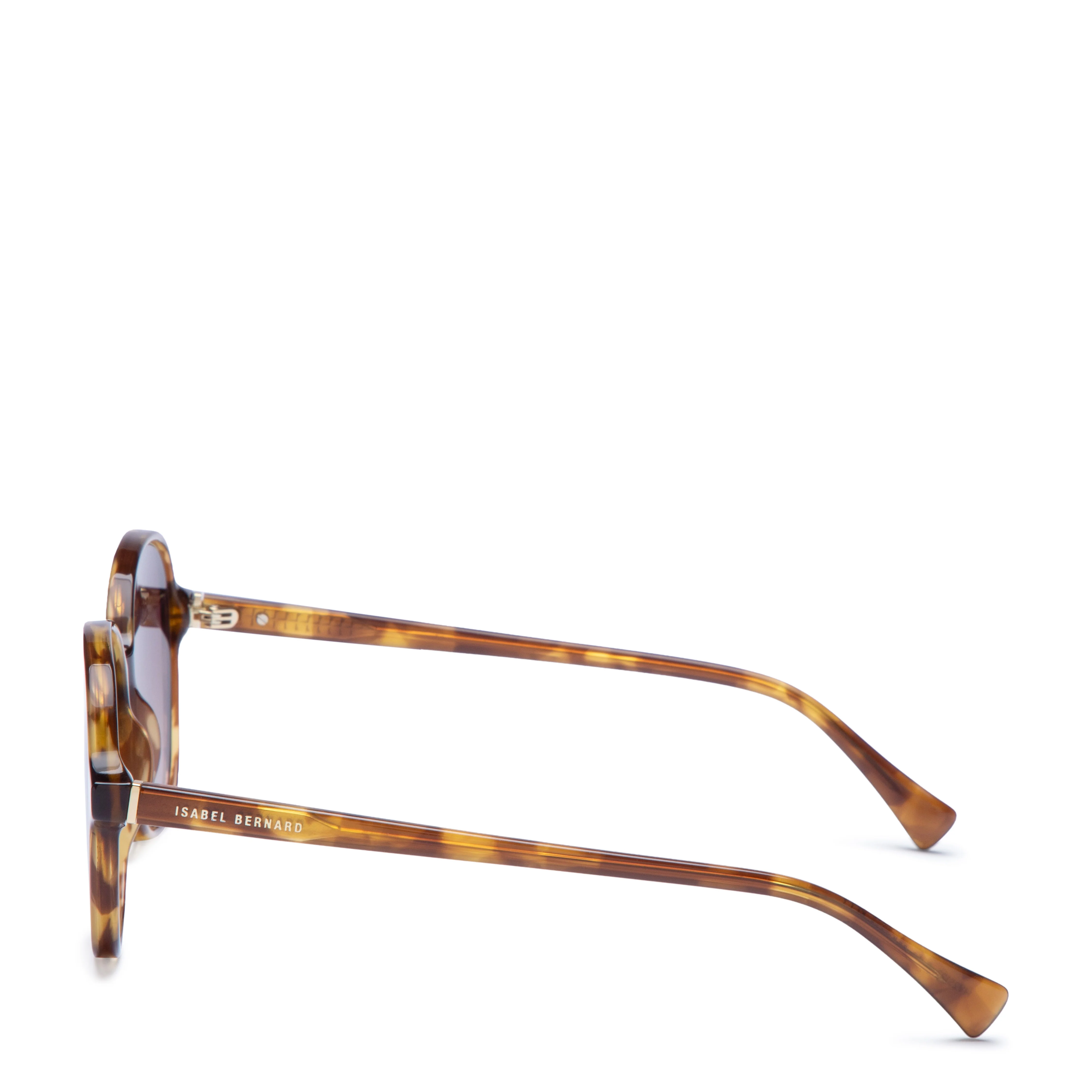 La Villette Eva brown tortoise oval sunglasses with brown lenses - Image 5