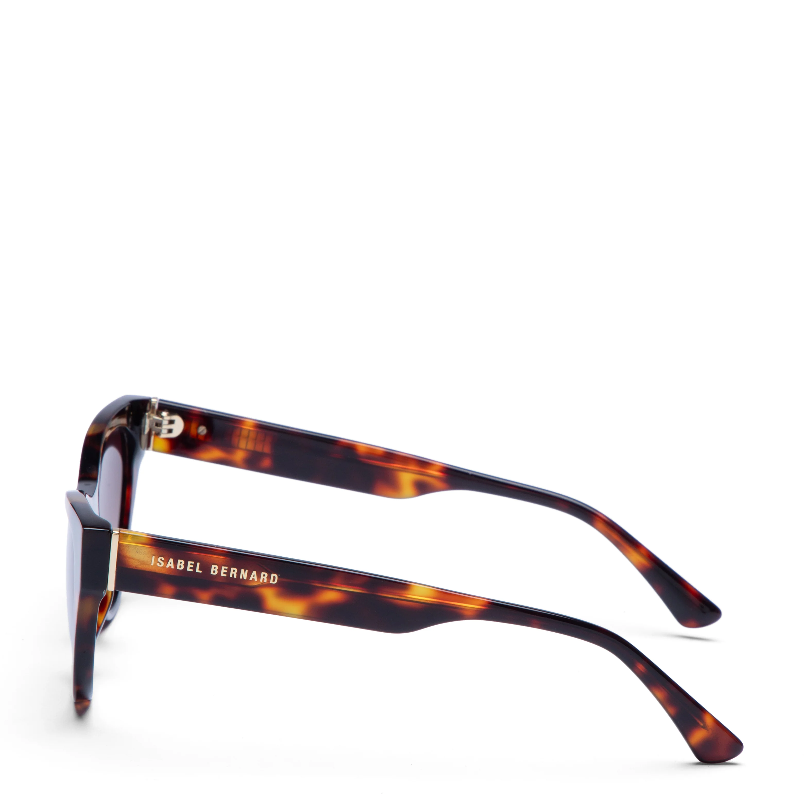 La Villette Lucie brown tortoise cat eye sunglasses with brown lenses - Image 5