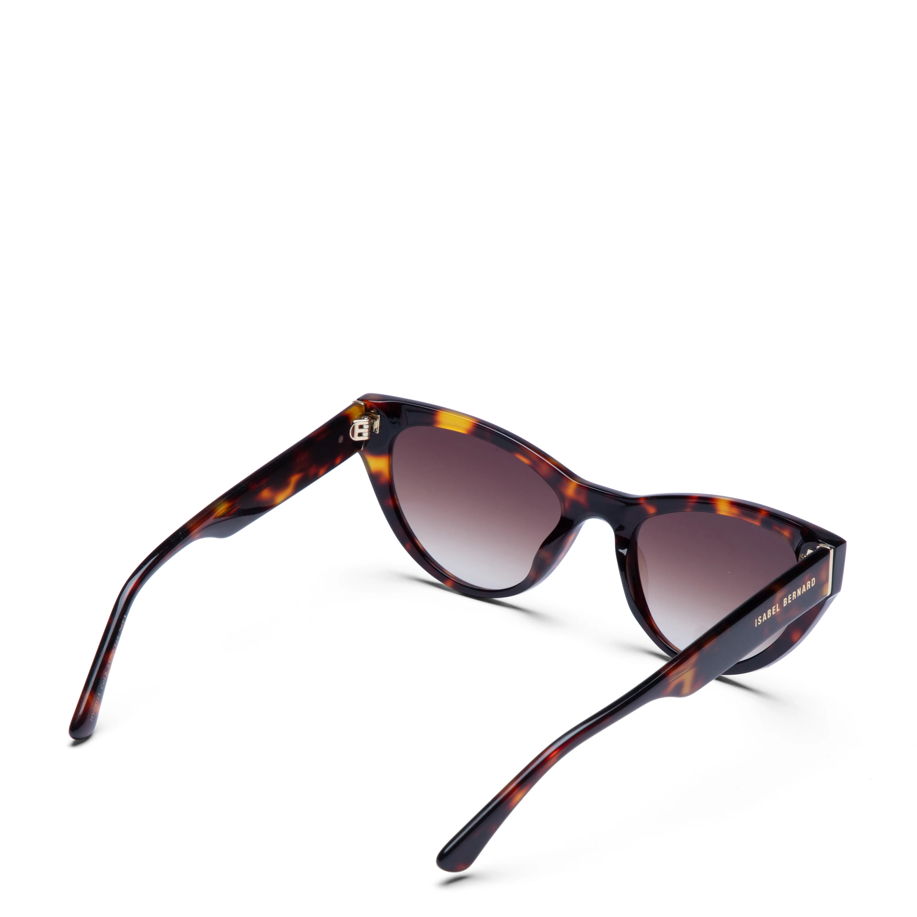 La Villette Lucie brown tortoise cat eye sunglasses with brown lenses - Image 6